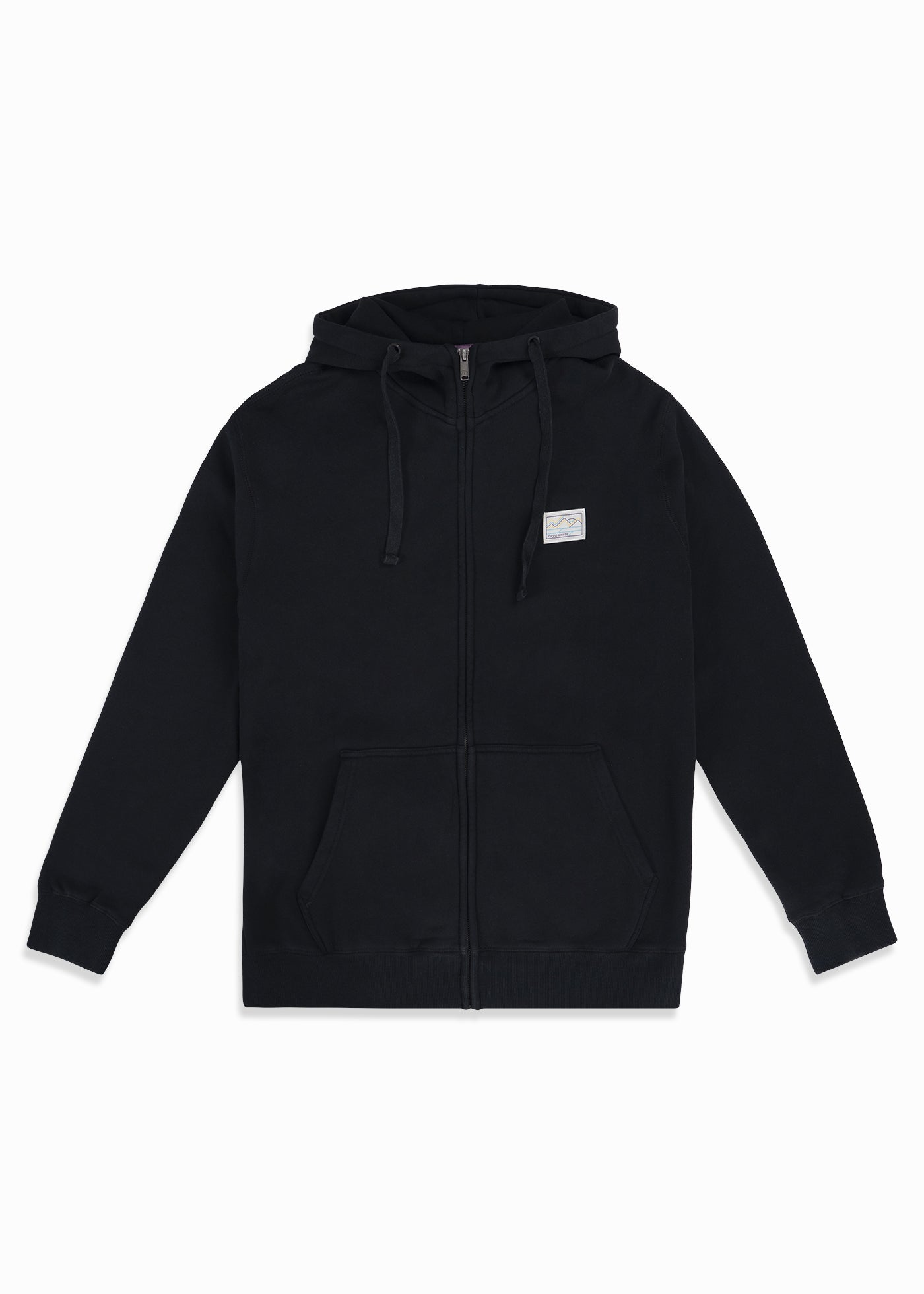 Polerón Full Zip Patch Negro