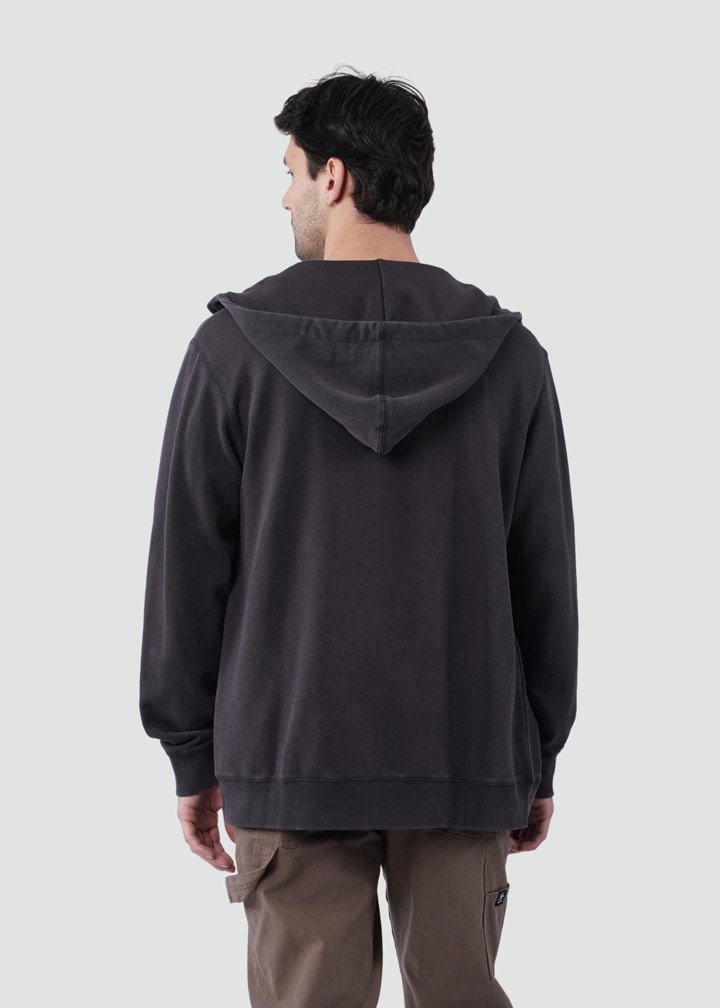 Polerón Full Zip Hombre Daily - Negro