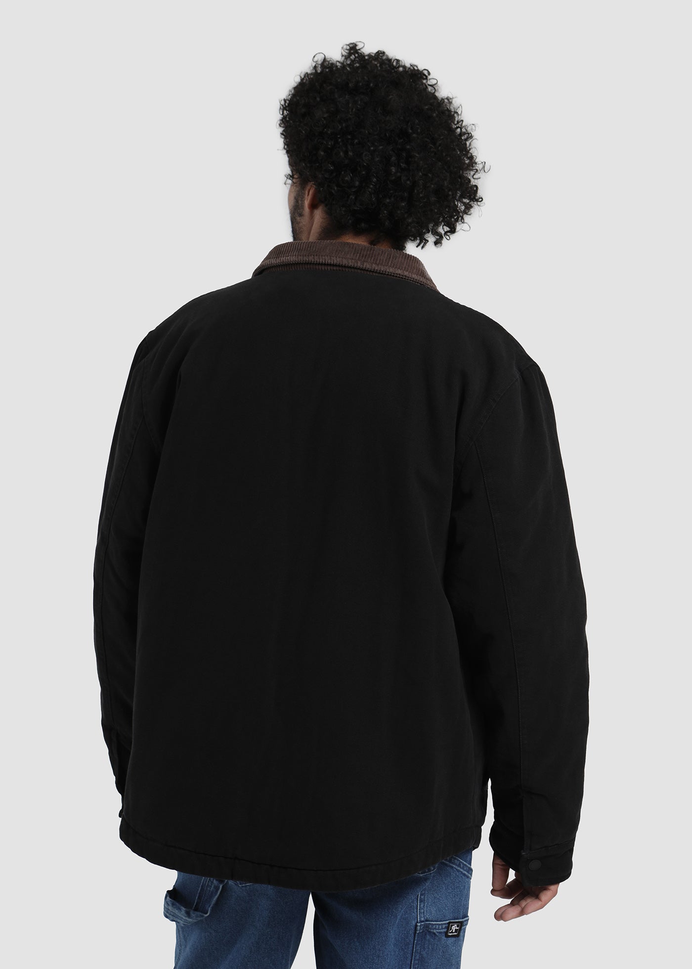 Chaqueta Clásica Canvas Hombre - Negra Black