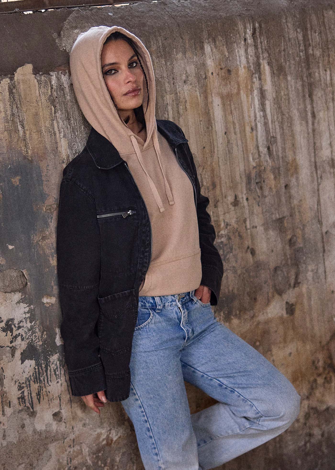 Polerón Hoodie Mujer Sun - Beige