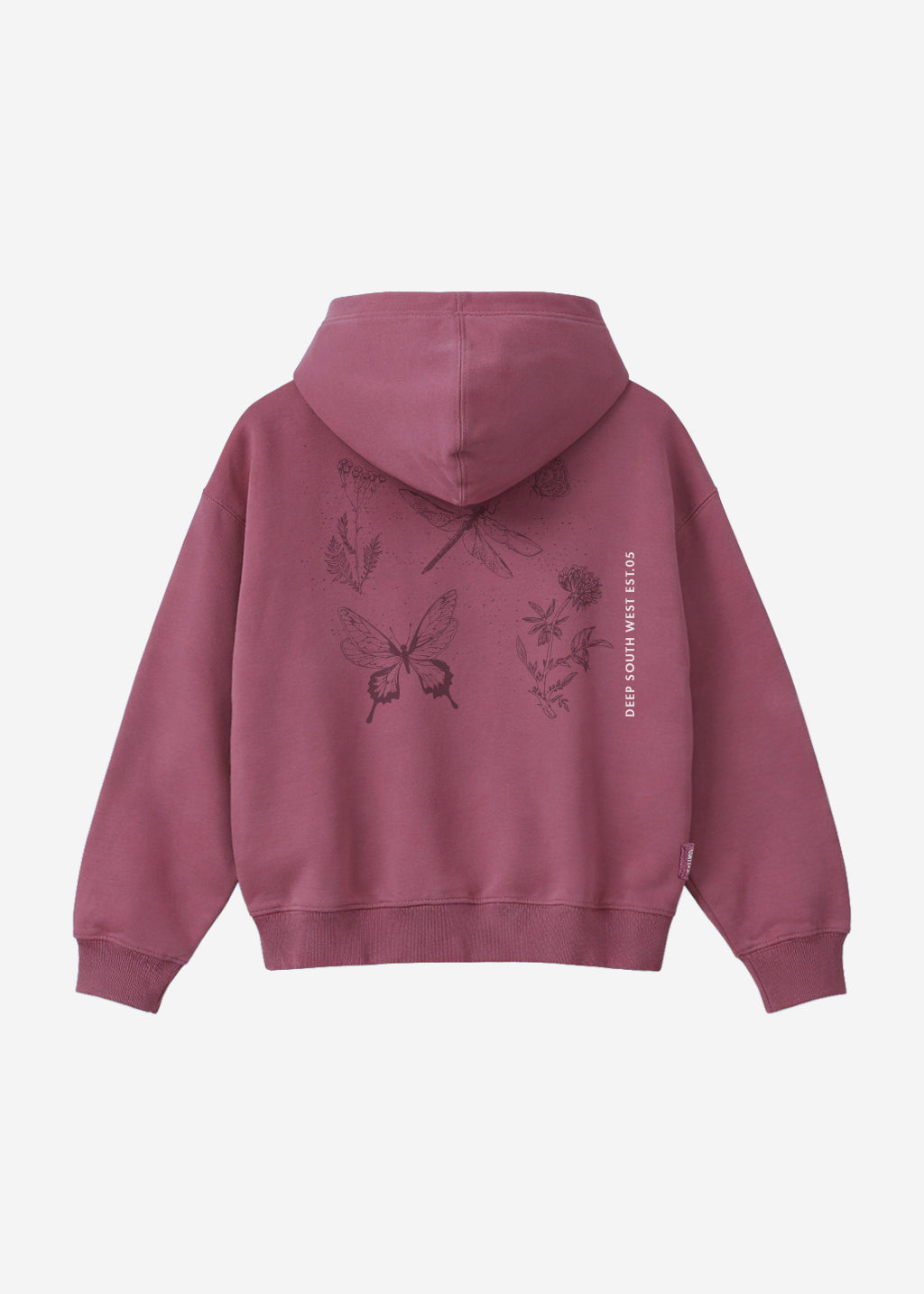 Polerón Diseño Algodón Botanical Mujer - Burdeo