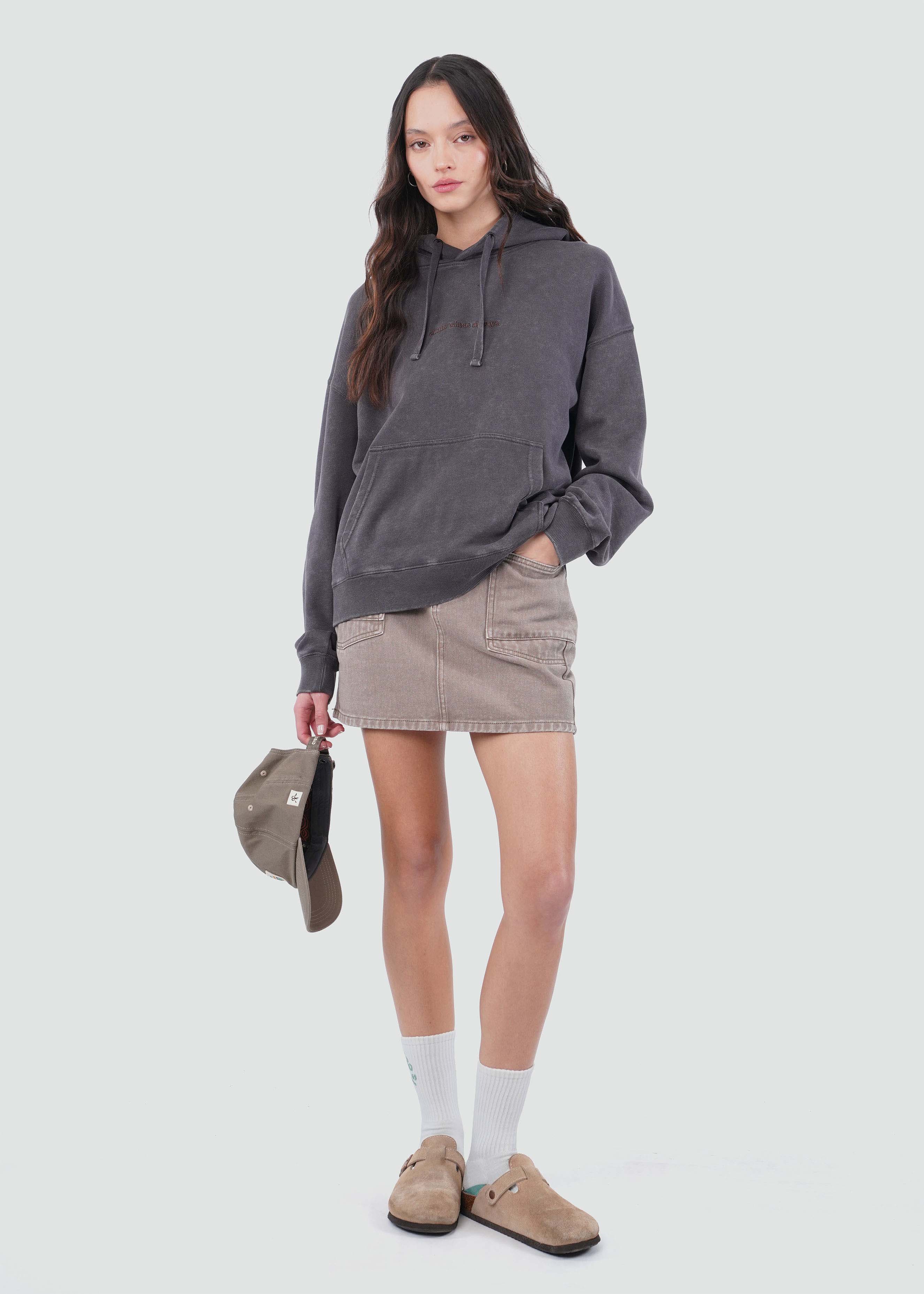 Polerón Hoodie Mujer Chilling - Negro