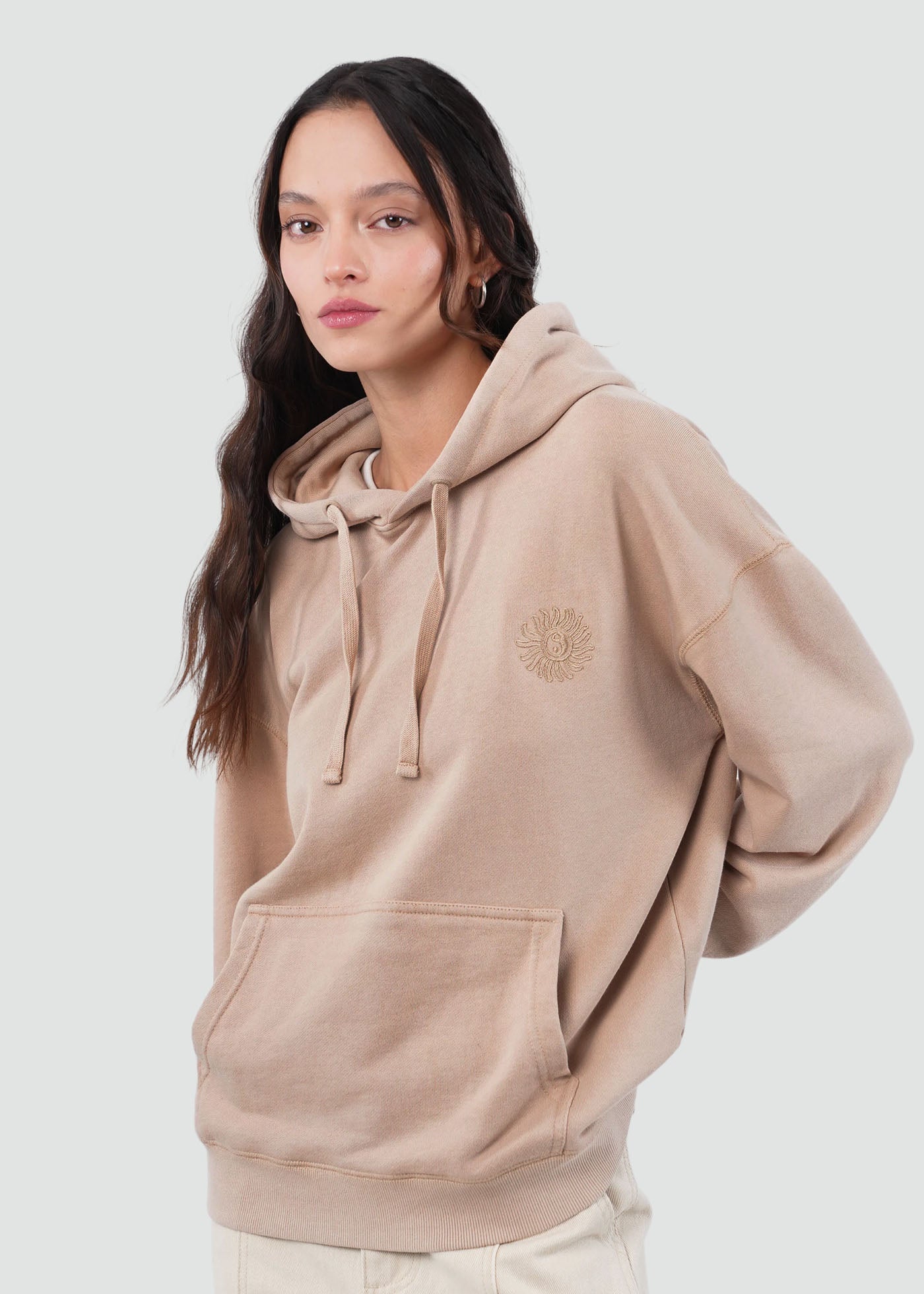 Polerón Hoodie Mujer Sun - Beige