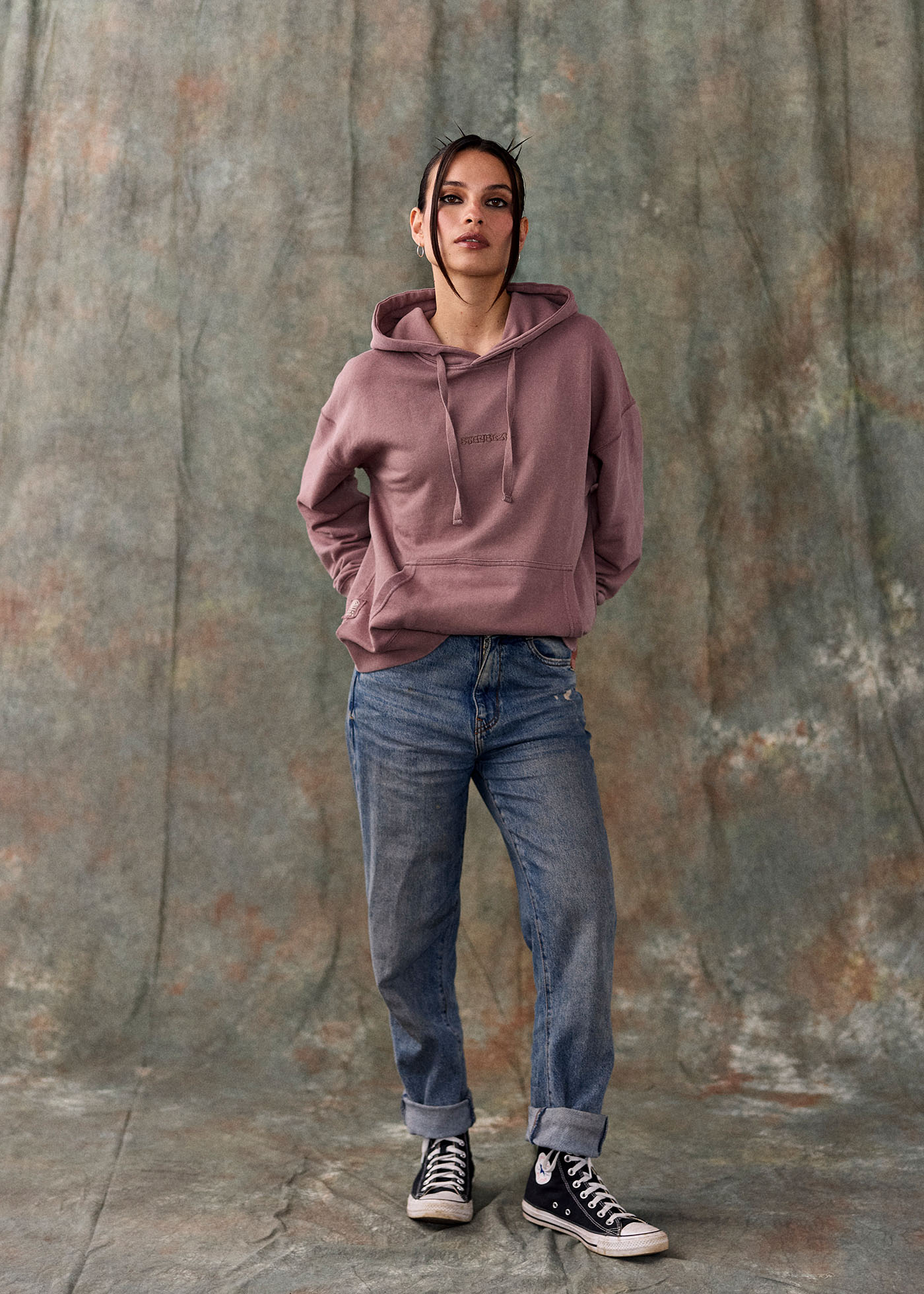 Polerón Hoodie Mujer Stay - Malva