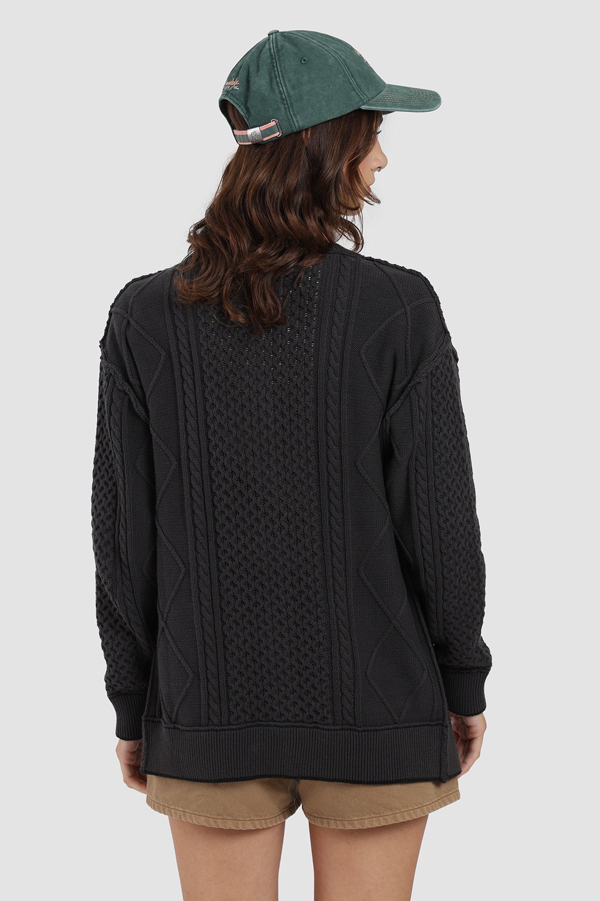 Chaleco Botones Algodón Mujer - Gris