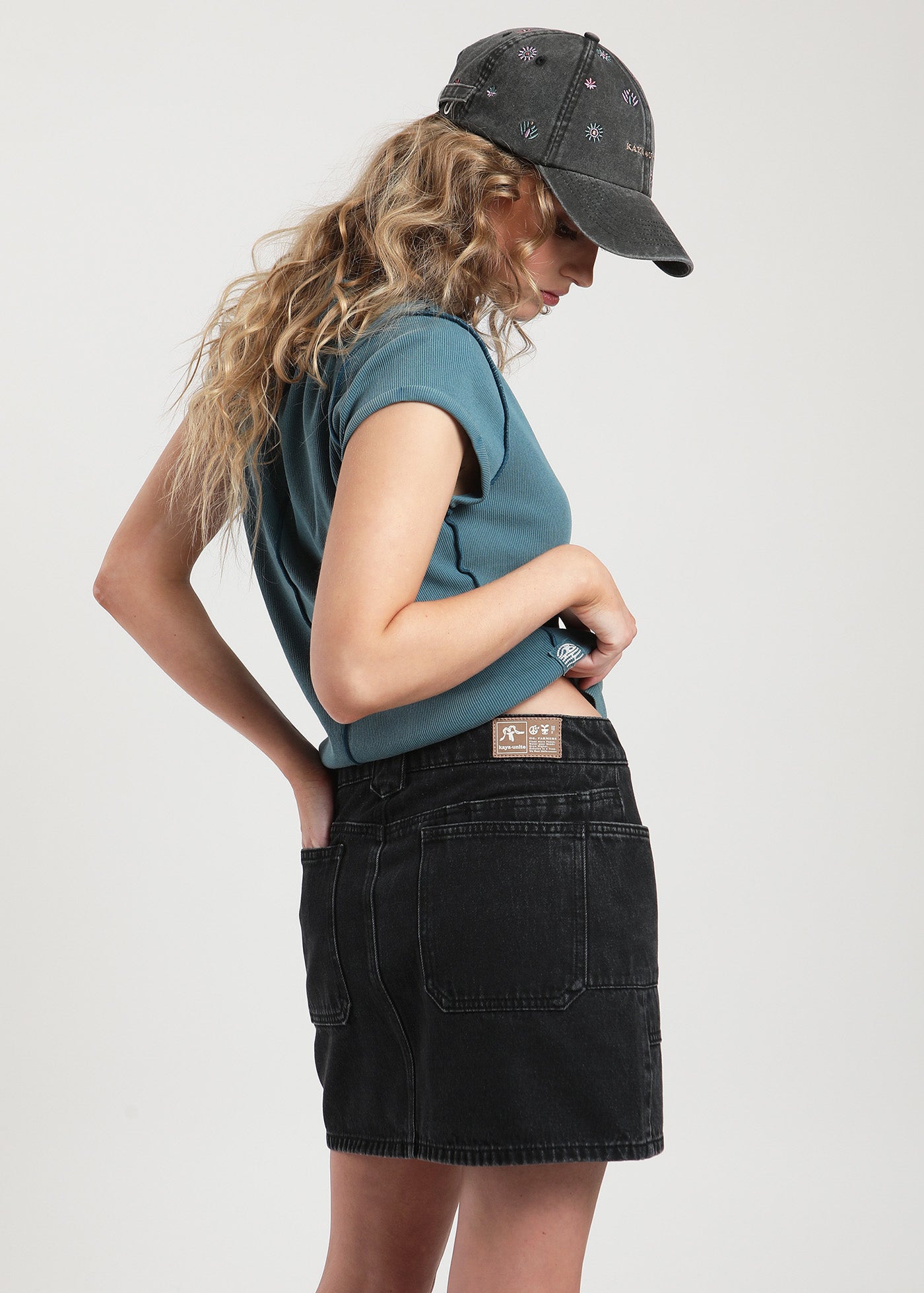 Falda Denim - Negro