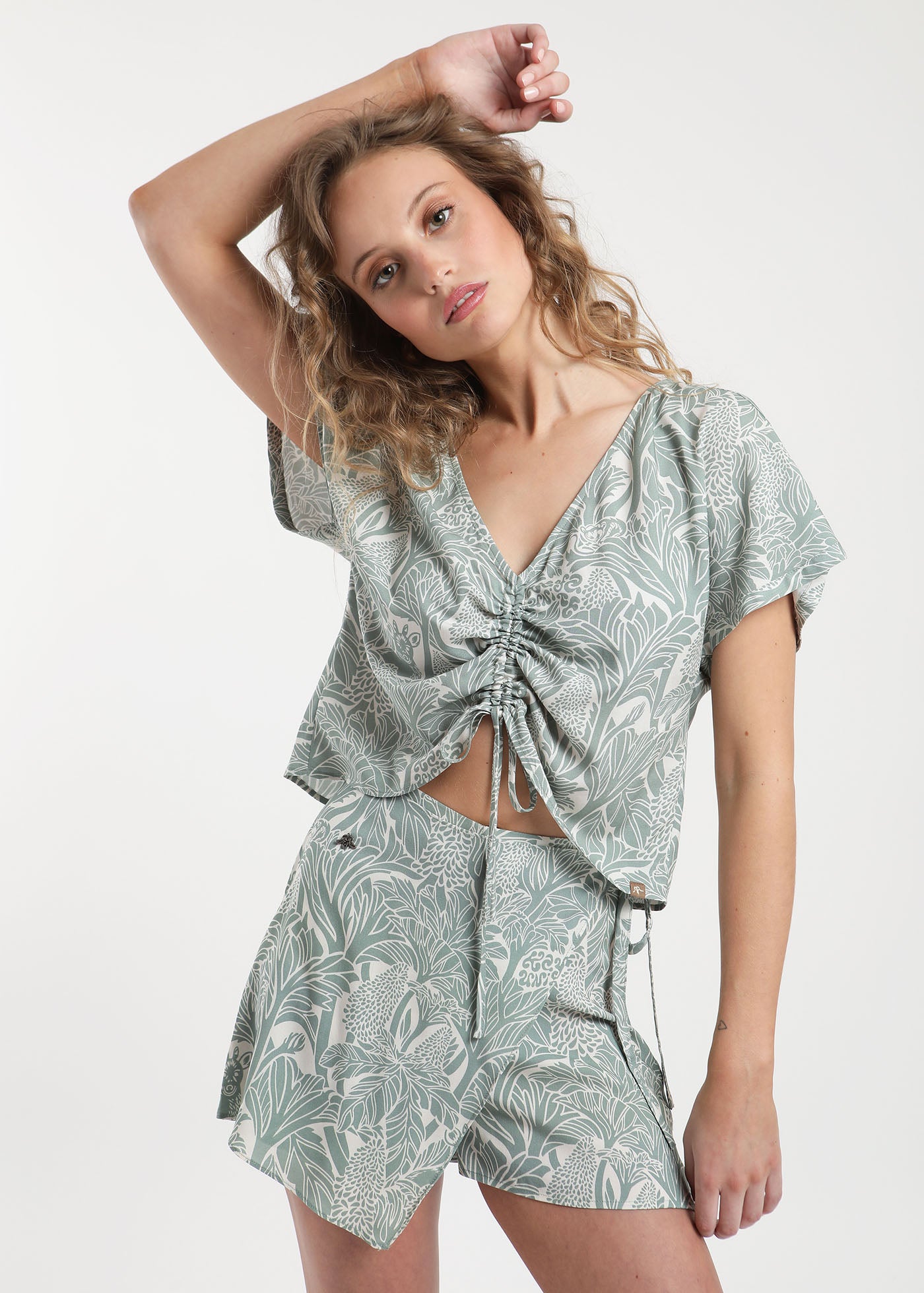 Blusa Viscosa Nalka - Verde