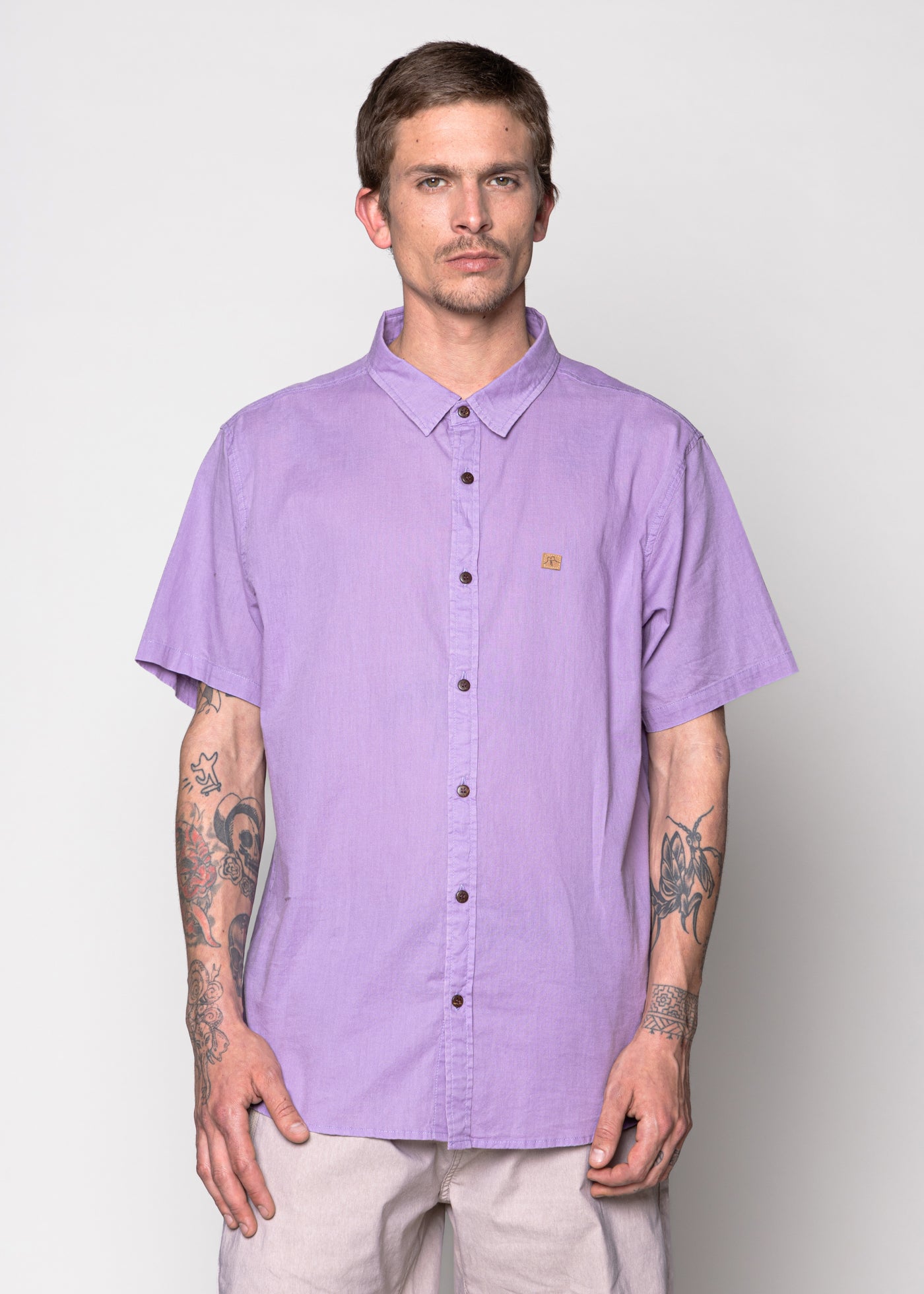 Camisa Cotton Solid Lila