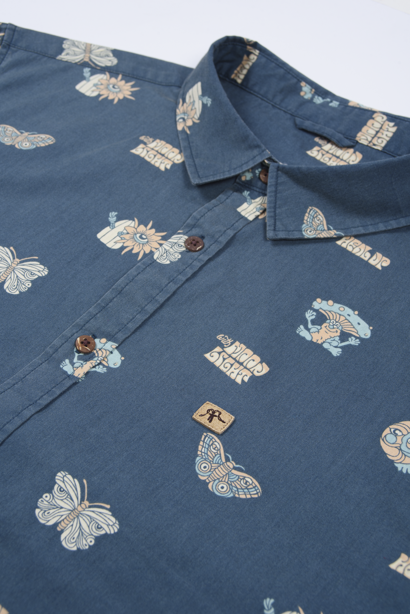 Camisa Cotton Misty Blue