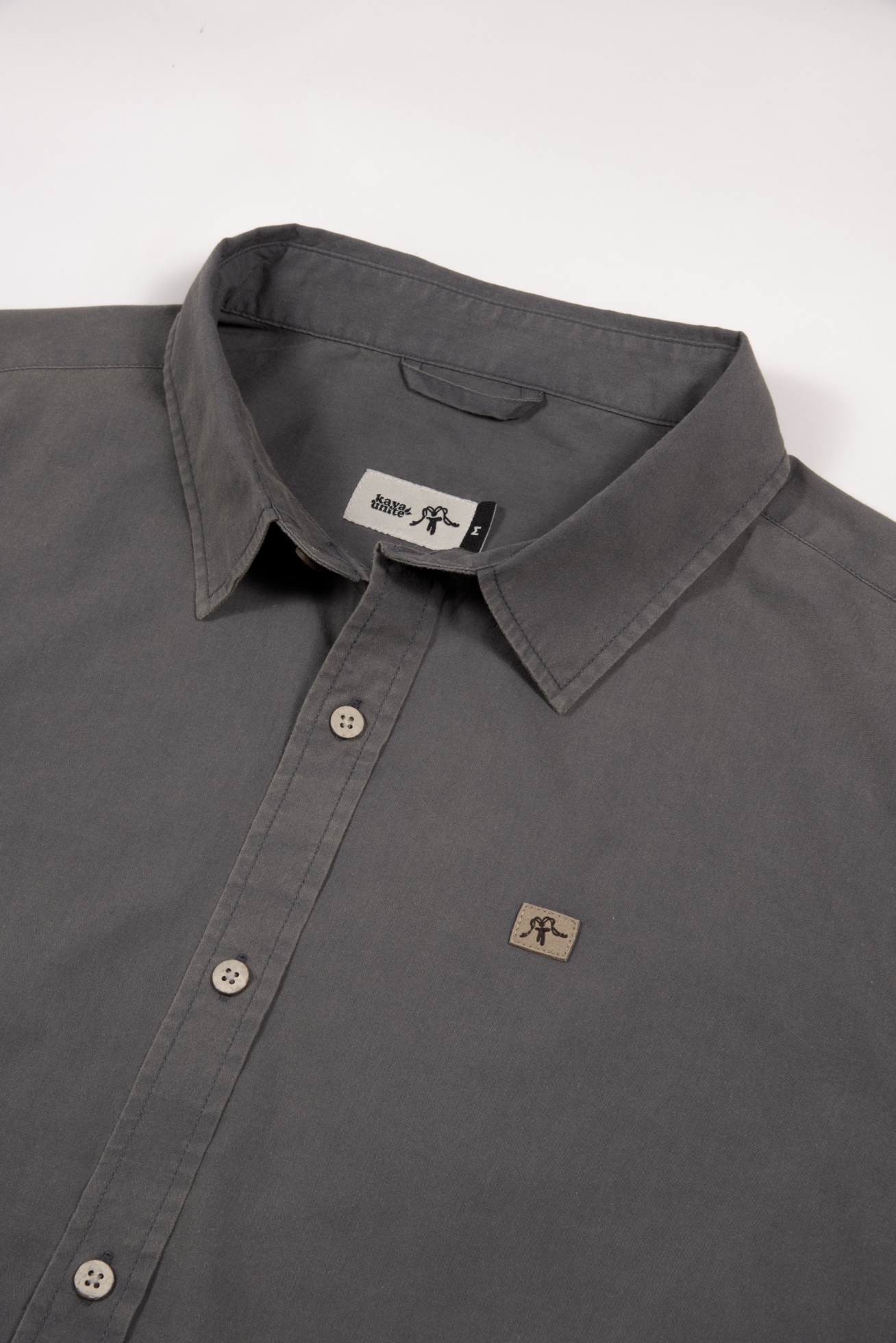 Camisa Long Cotton Grey