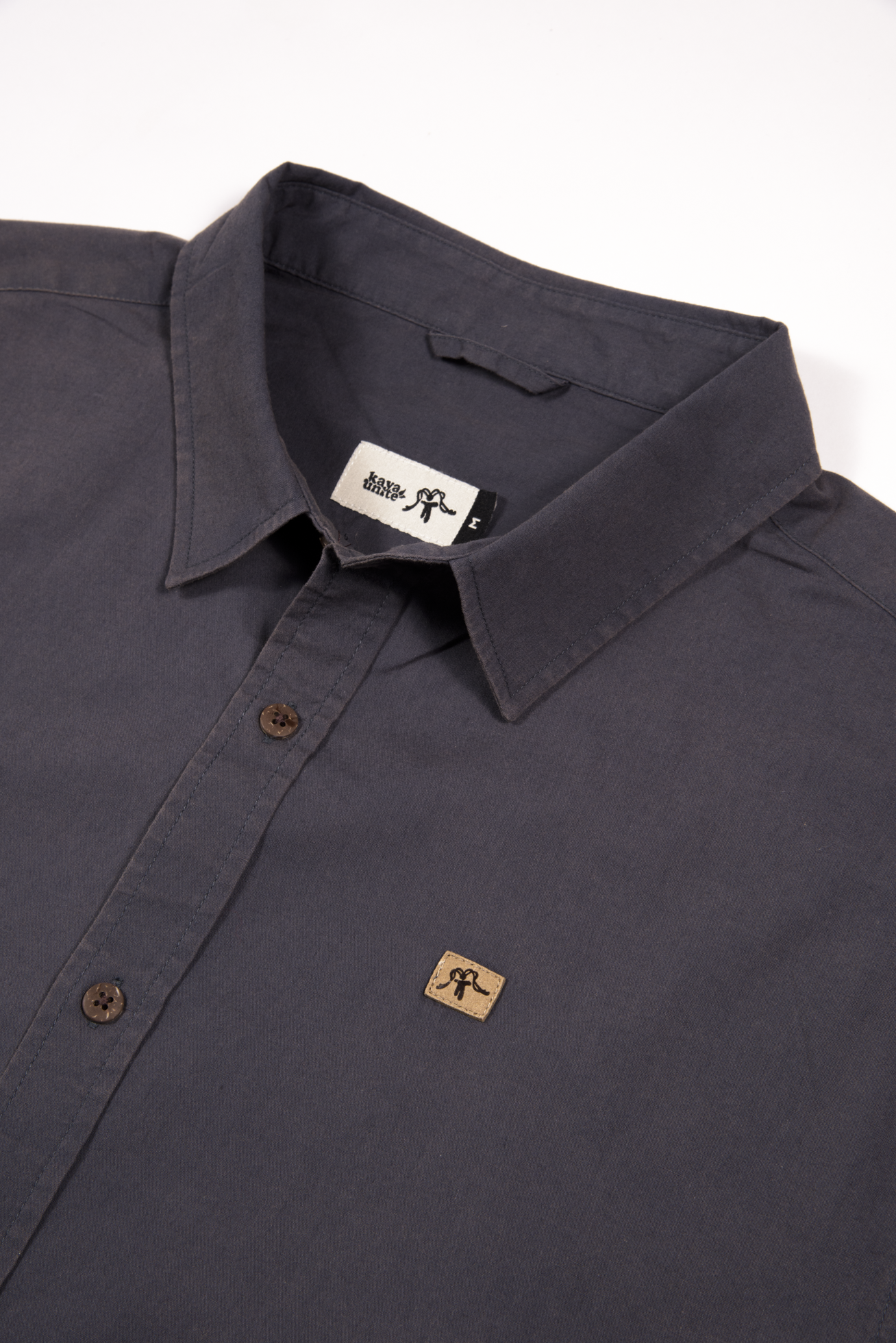 Camisa Long Cotton Navy