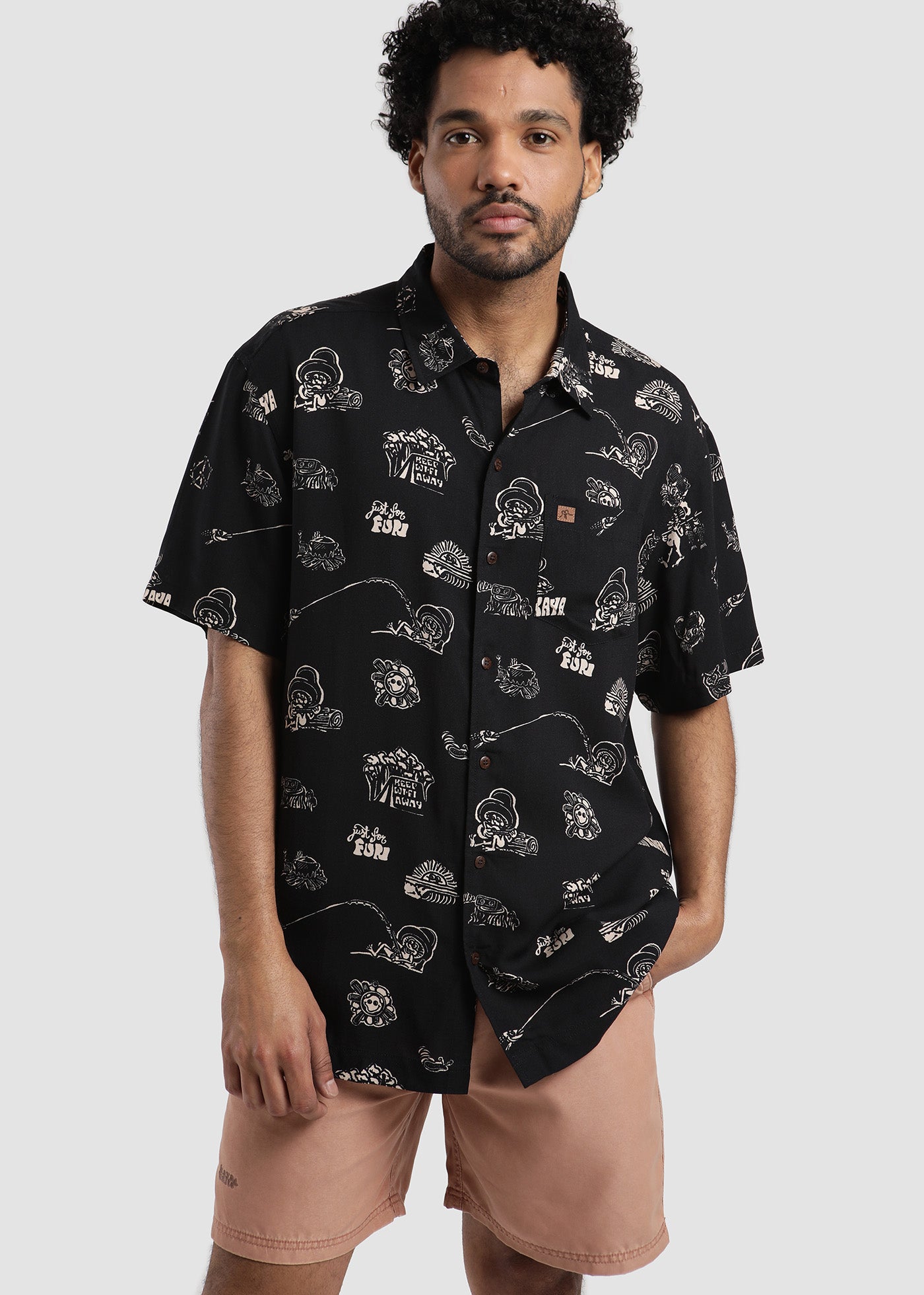 Guayabera Camper - Negro