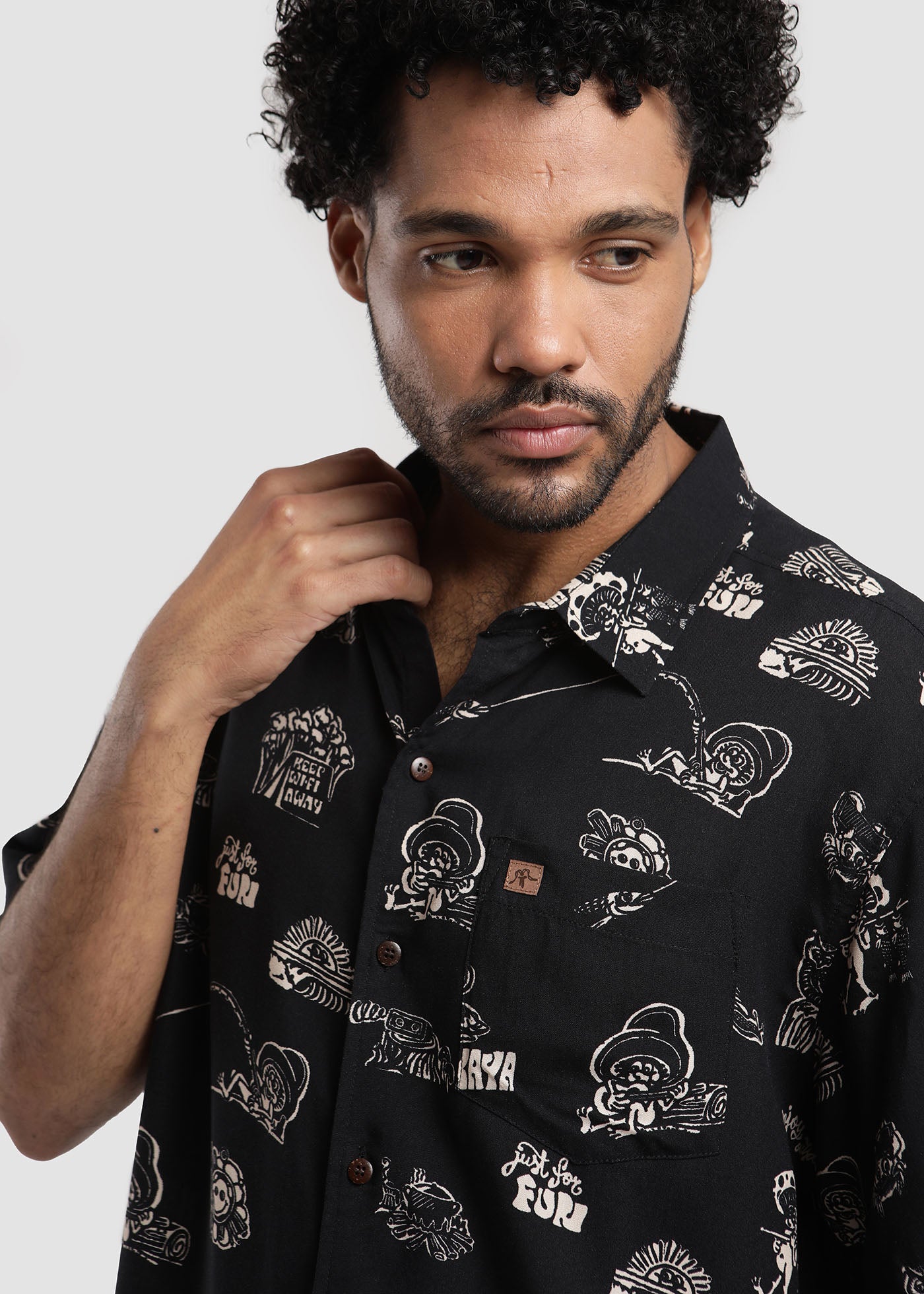 Guayabera Camper - Negro