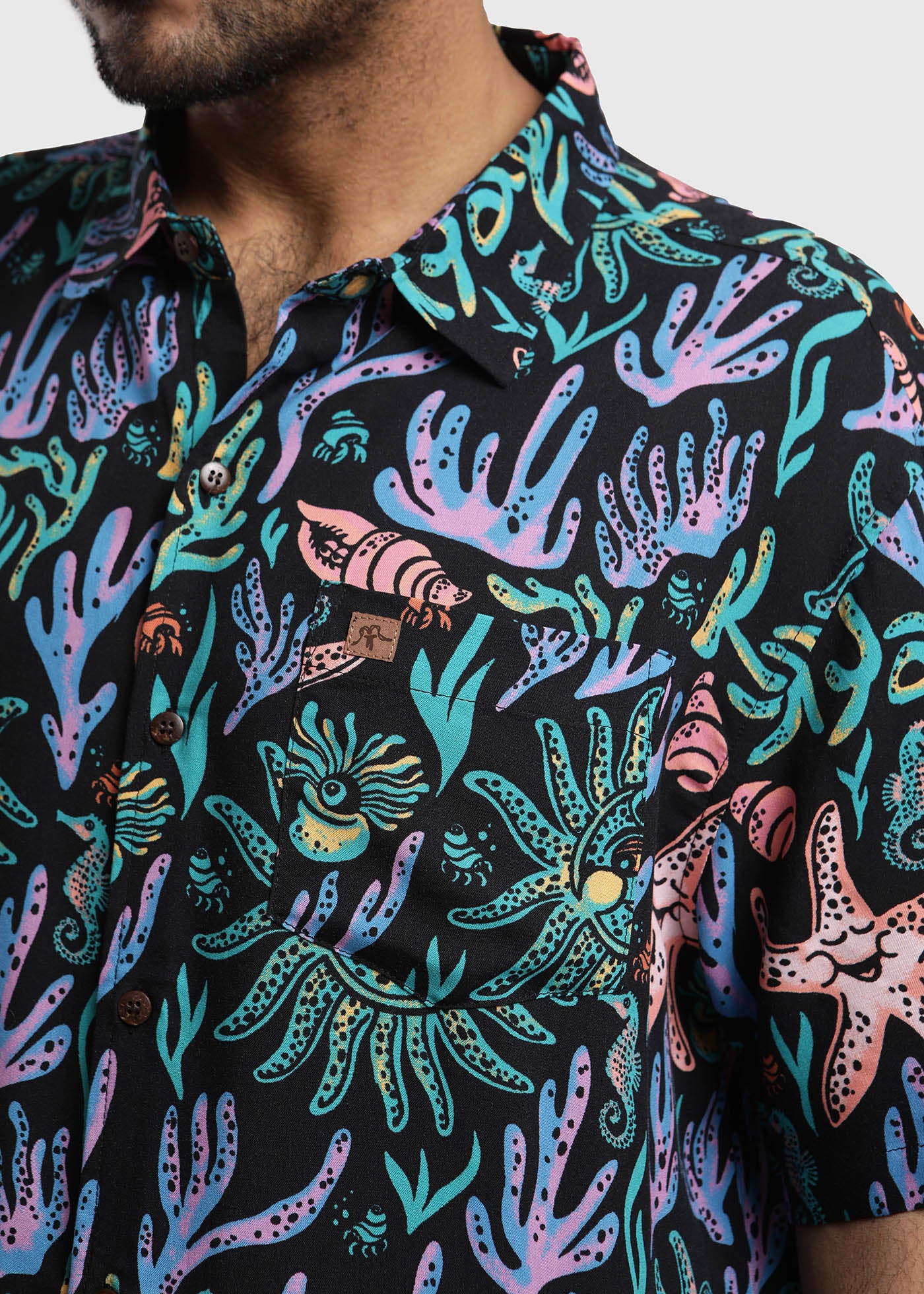 Guayabera Ocean - Negro