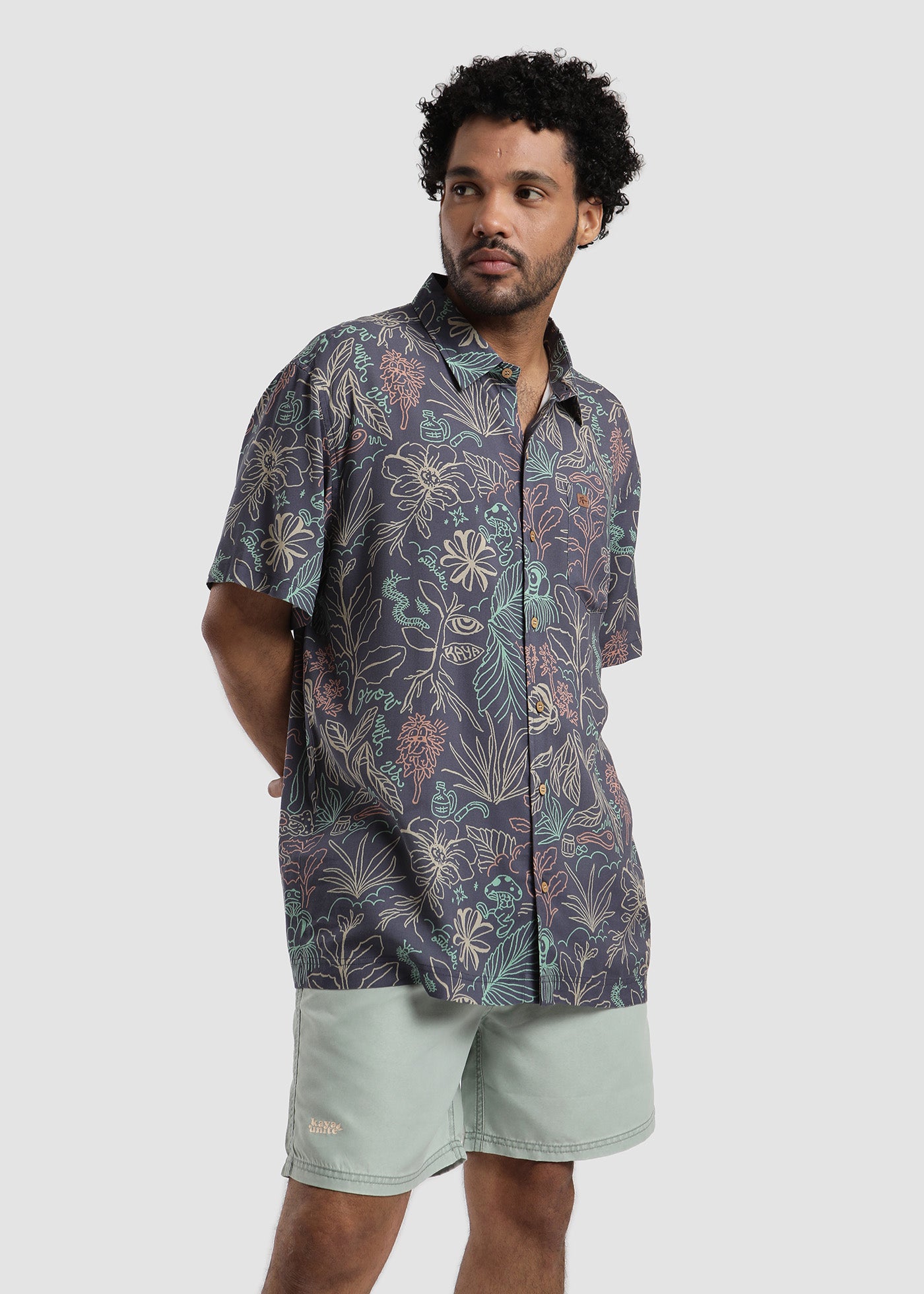 Guayabera Grown - Navy