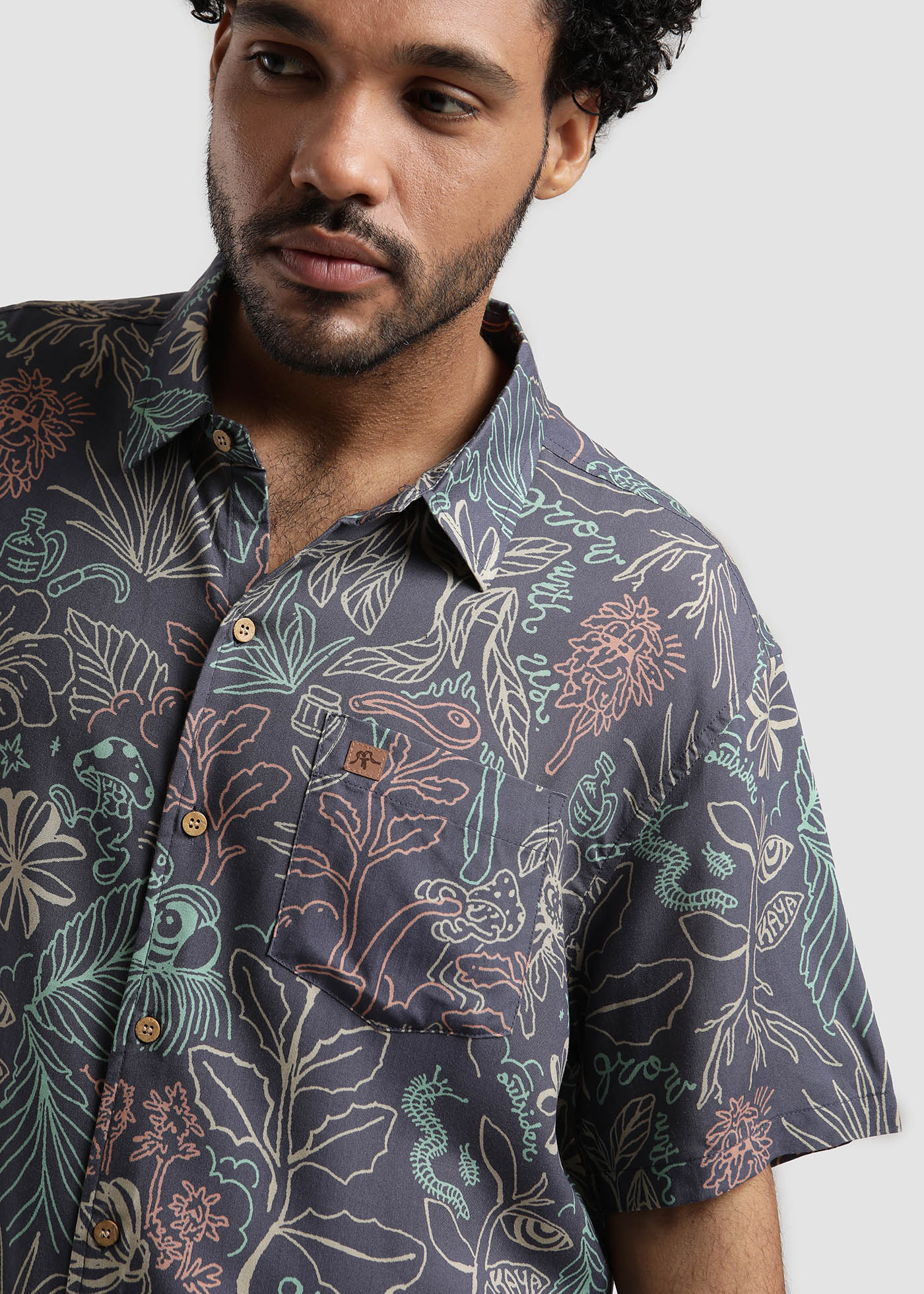 Guayabera Grown - Navy