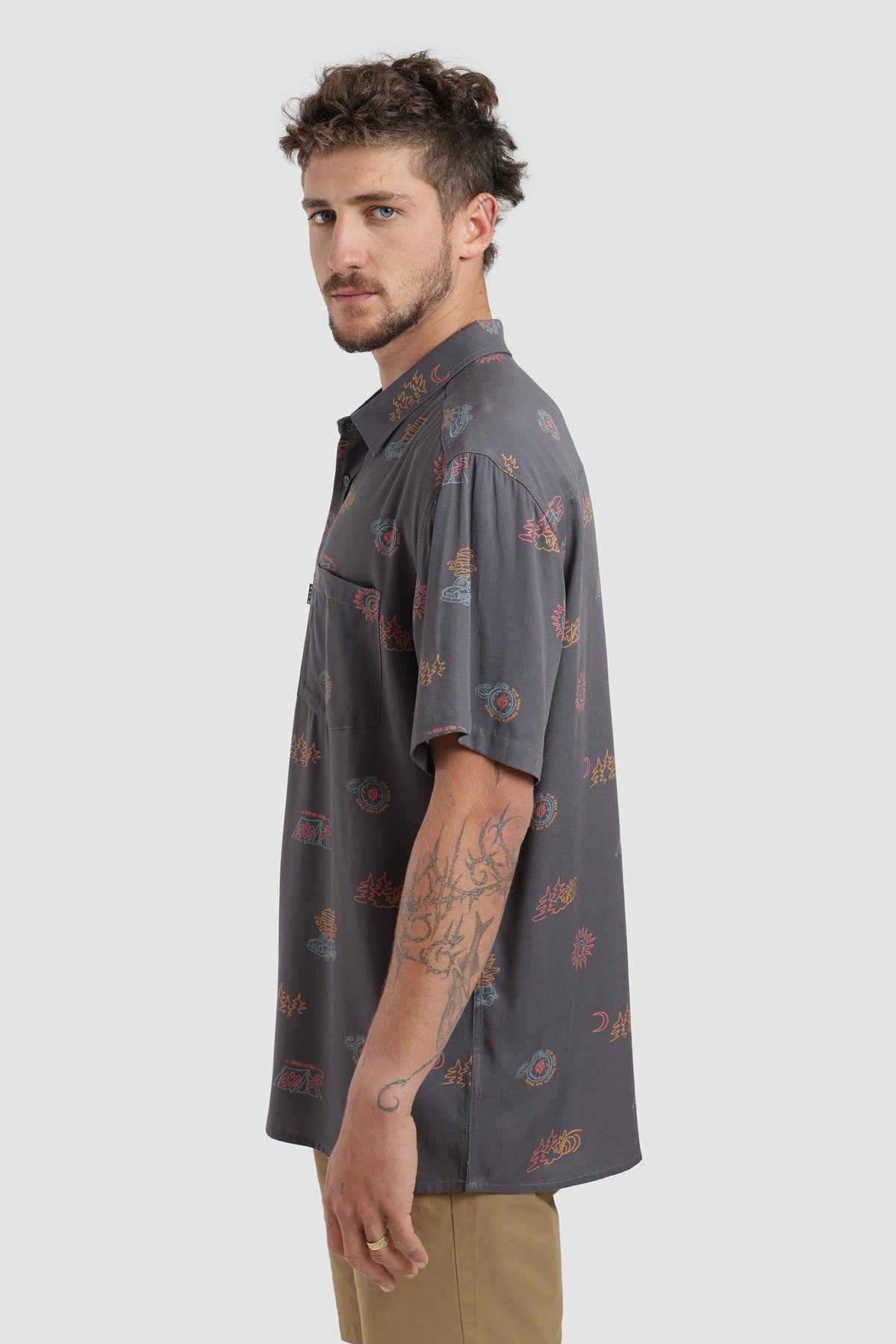 Camisa Manga Corta Guayabera Flavor Hombre - Negro