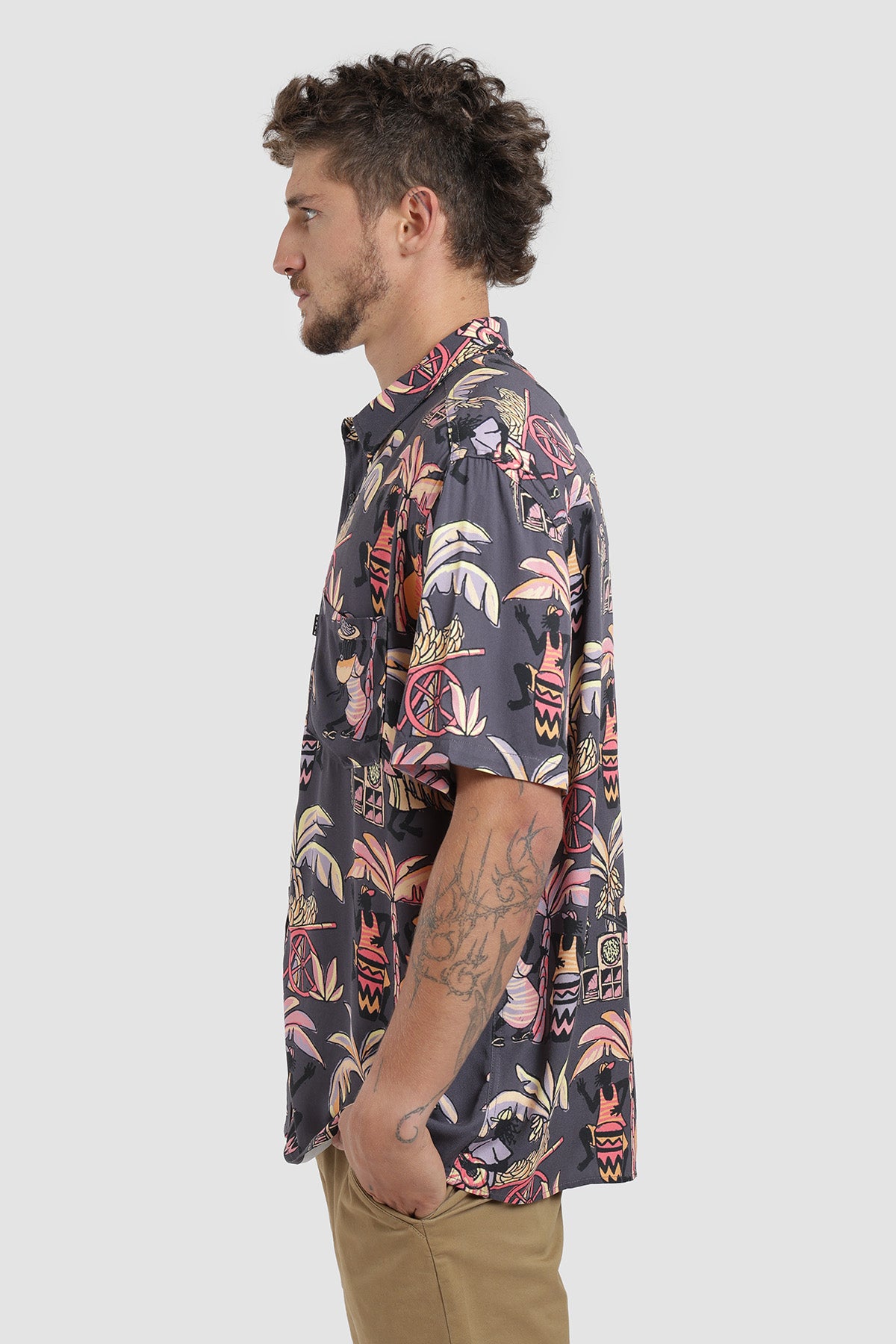 Camisa Manga Corta Guayabera Bossa Hombre - Azul Marino