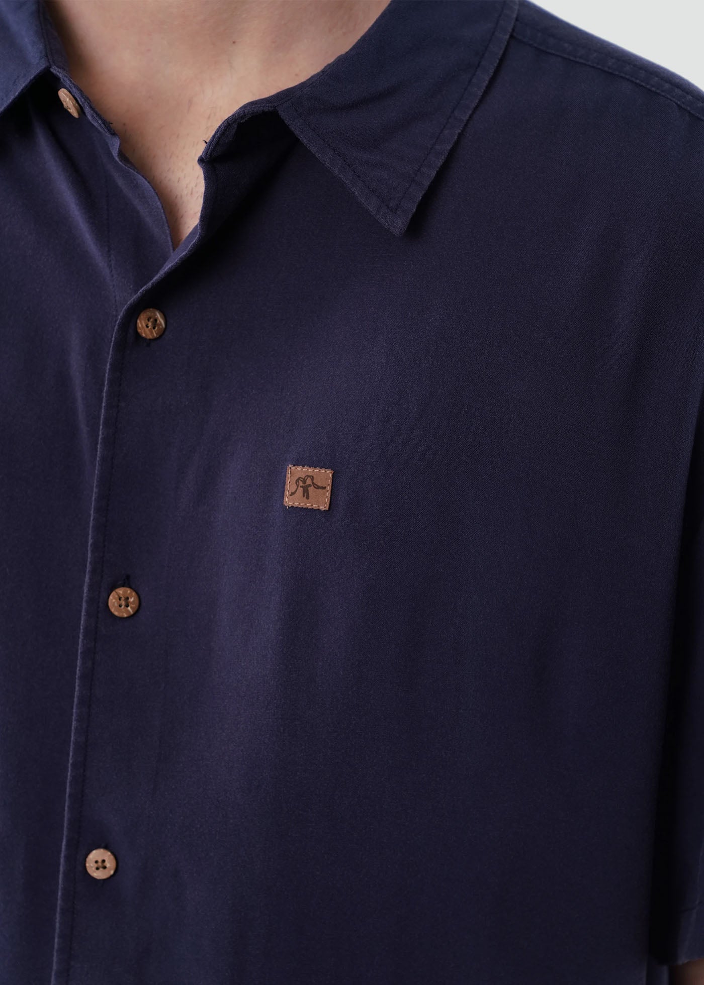 Camisa Hombre Viscosa - Navy