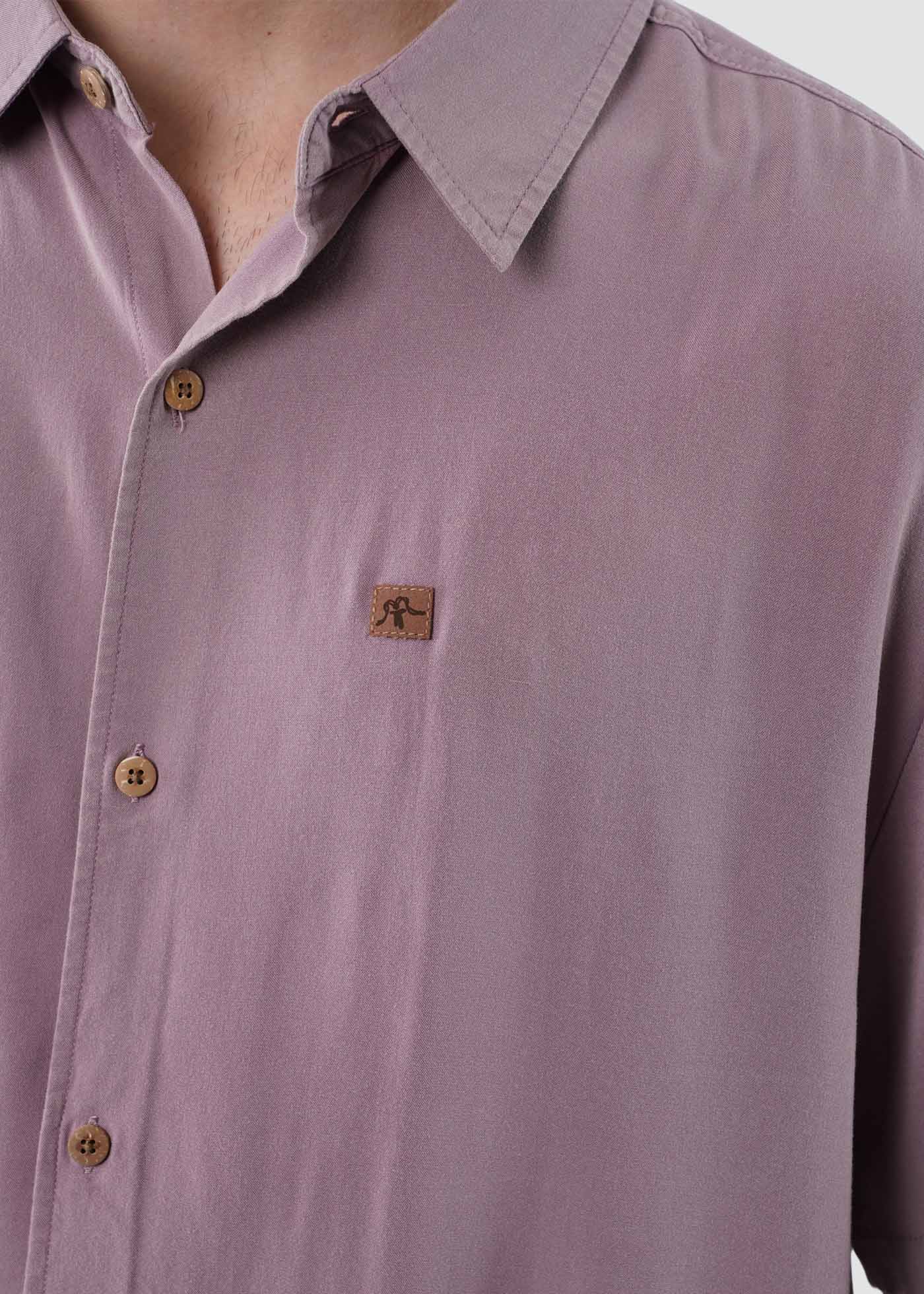 Camisa Hombre Viscosa - Malva