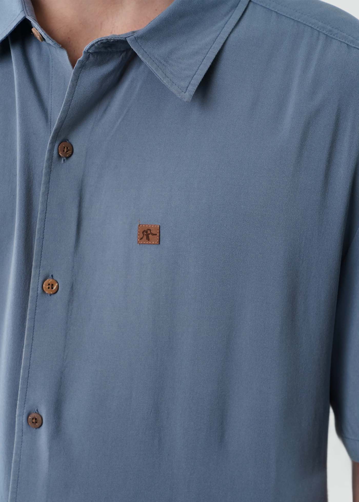 Camisa Hombre Viscosa - Denim