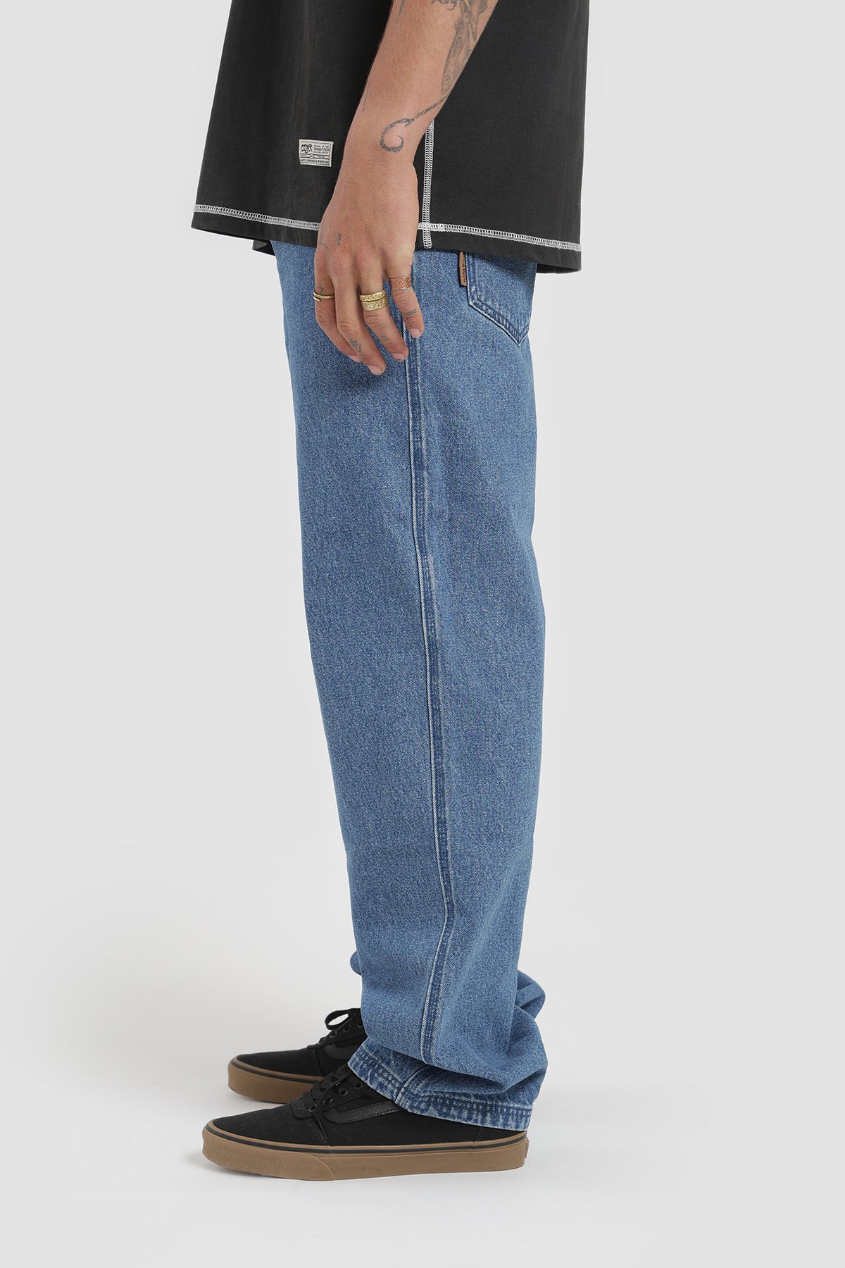 Pantalón Recto Daily Denim Hombre - Azul Denim