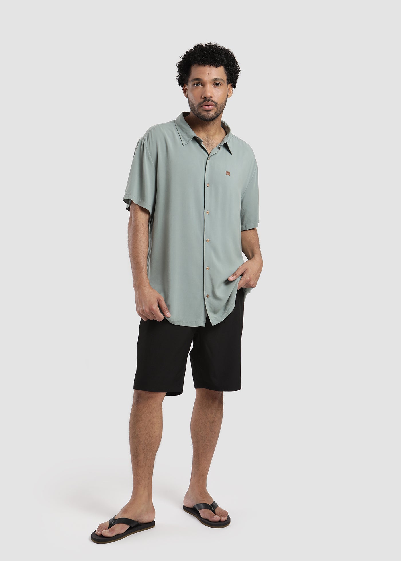 Traje de Baño Boardshort Solid - Negro