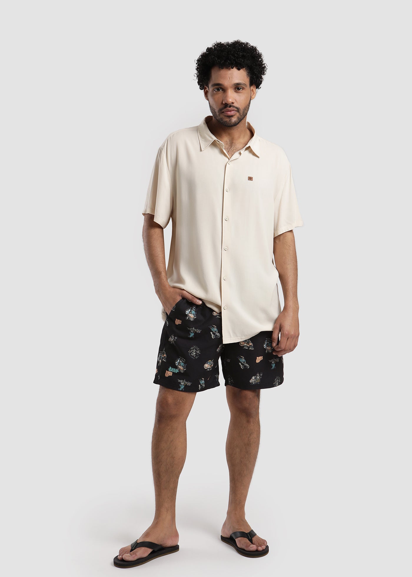 Traje de Baño Volley Garden - Negro