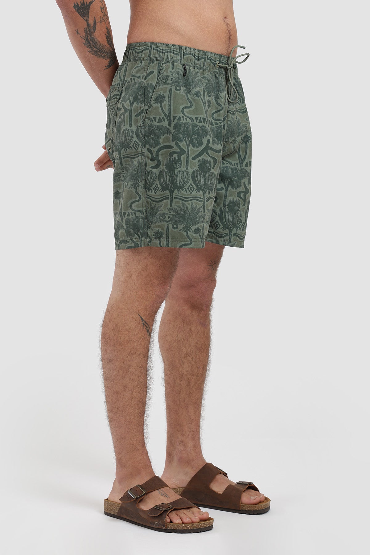 Traje De Baño Volley Diseño Palms Hombre - Camuflado