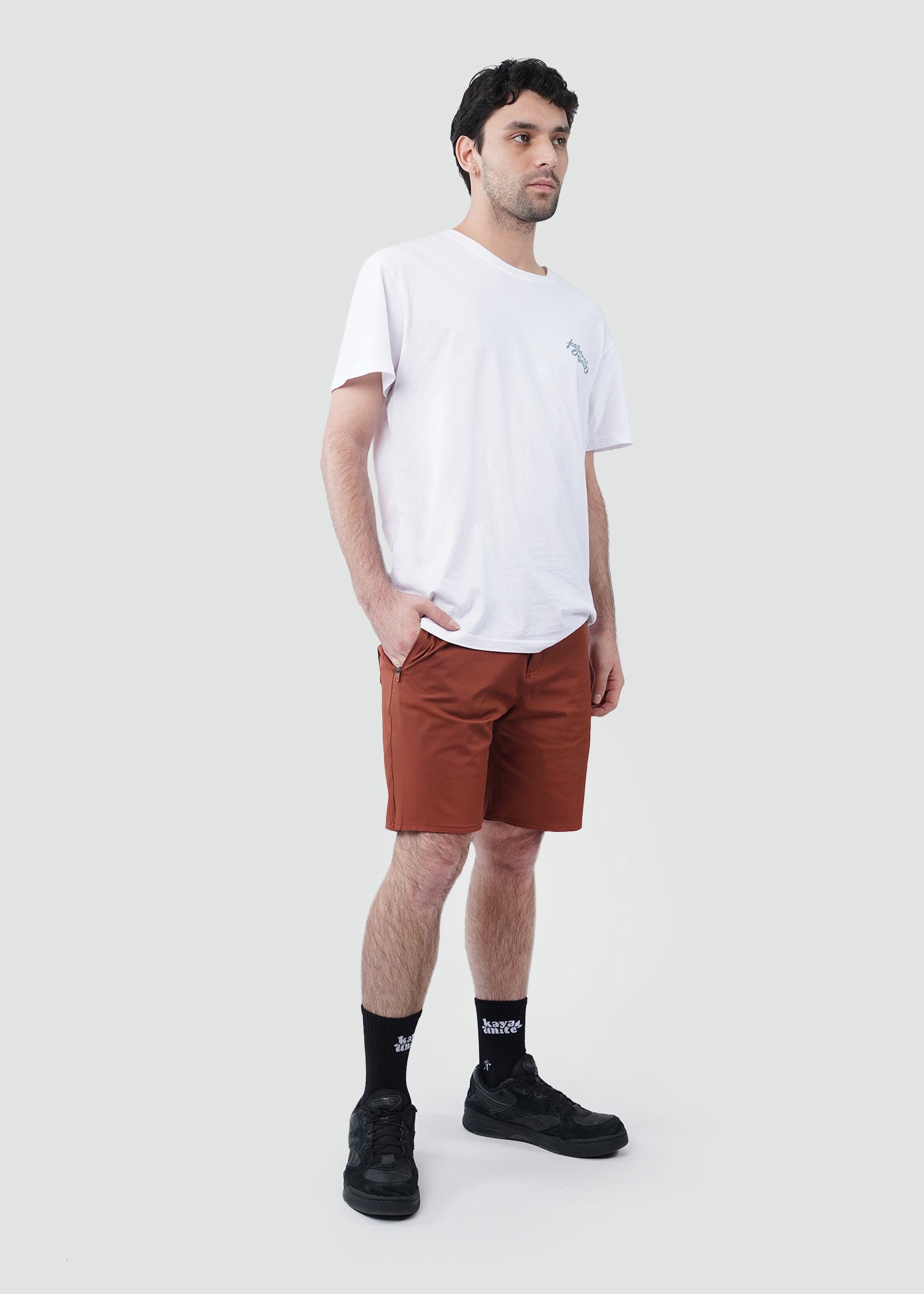 Short Hombre Híbrido - Terracota Oscuro