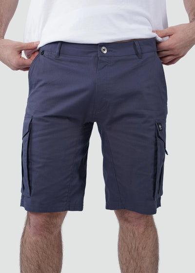 Short Cargo Algodón Hombre - Navy Lavender