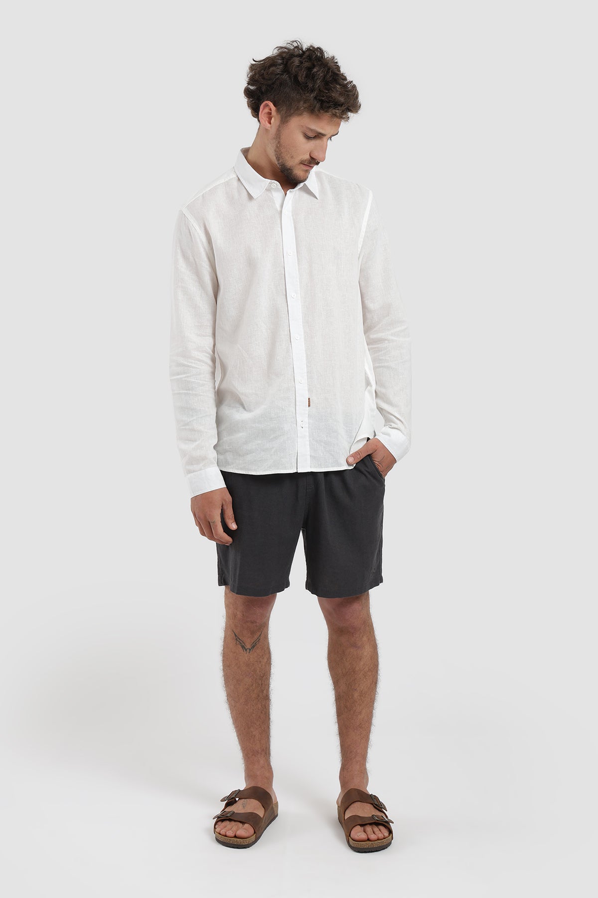 Short Clásico Daily Lino Hombre - Gris