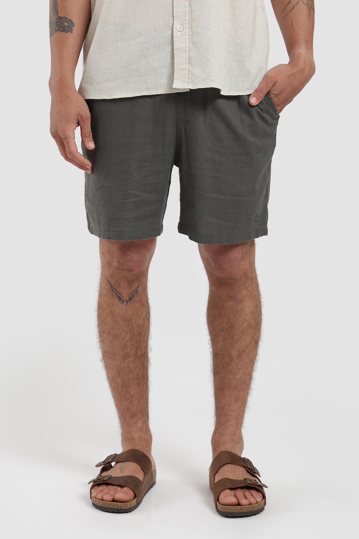 Short Clásico Daily Lino Hombre - Oliva
