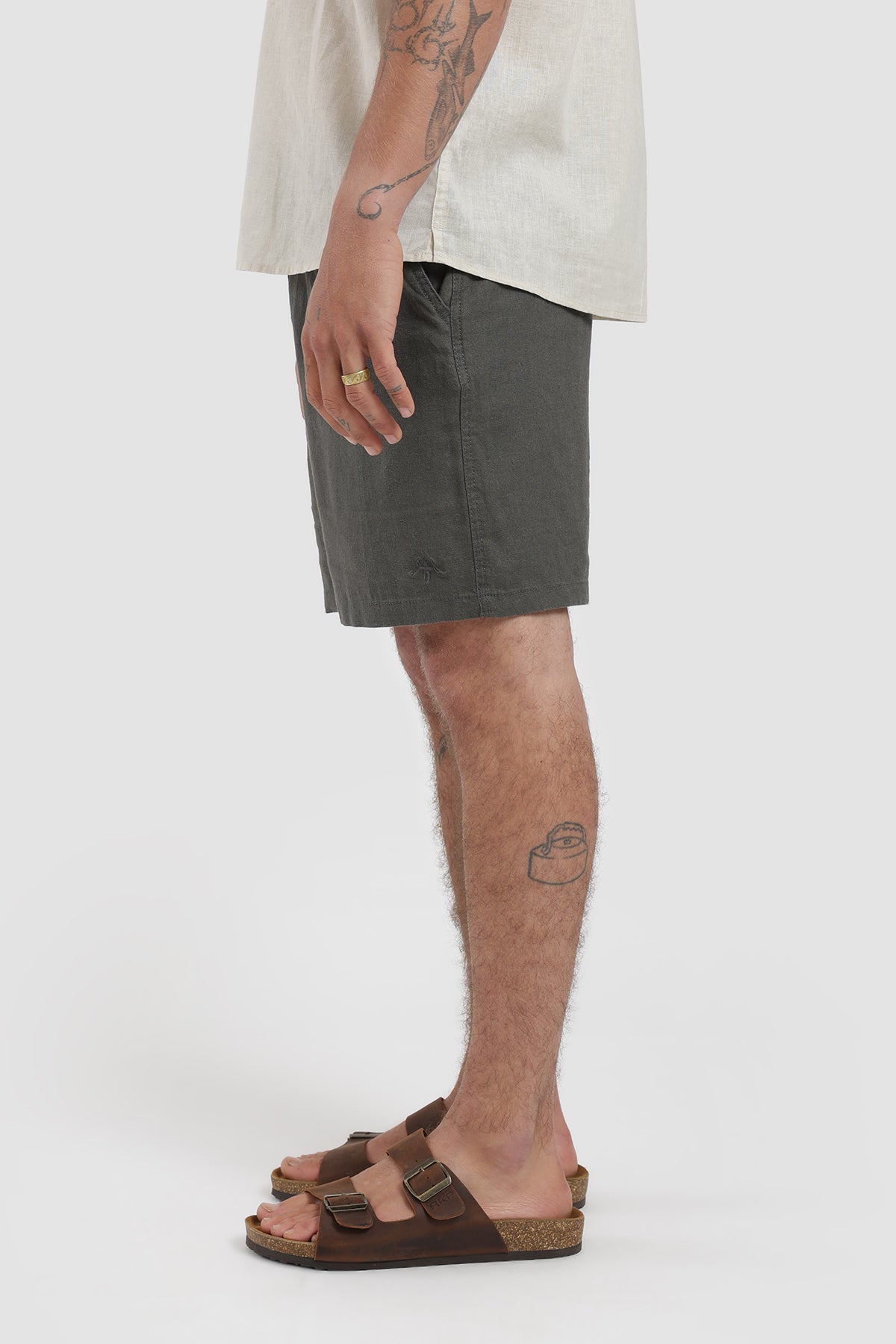 Short Clásico Daily Lino Hombre - Oliva