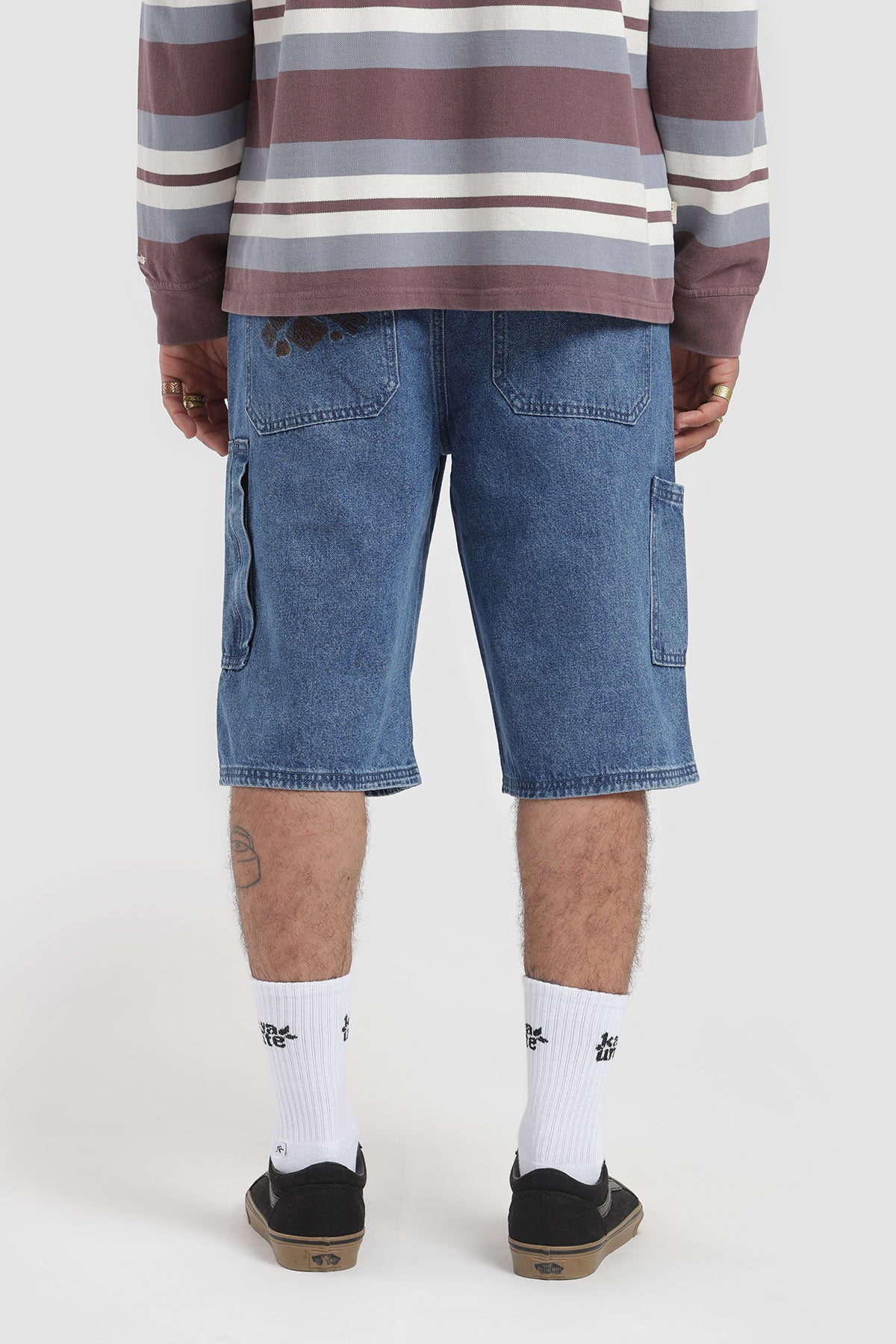 Short Cargo Denim Hombre - Azul
