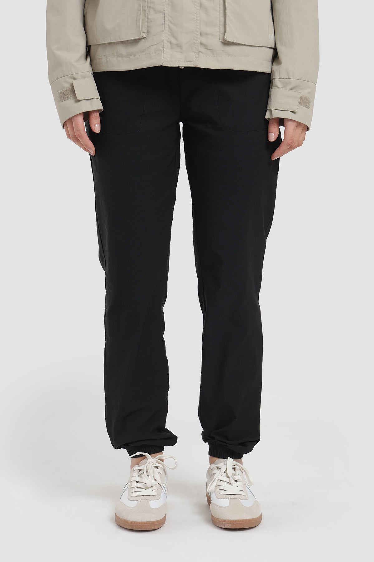 Pantalón Jogger Hikking Nylon Mujer - Negro