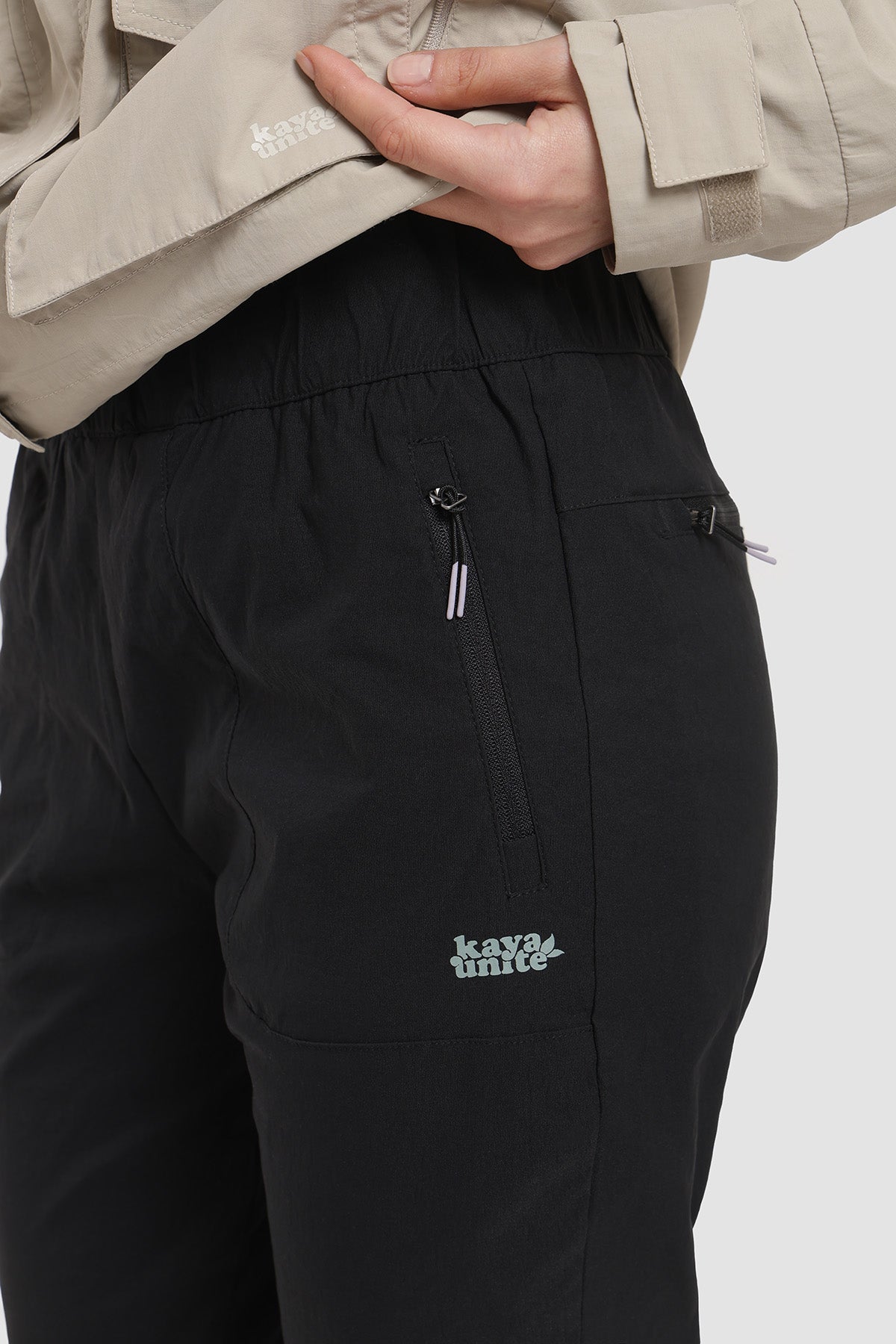 Pantalón Jogger Hikking Nylon Mujer - Negro