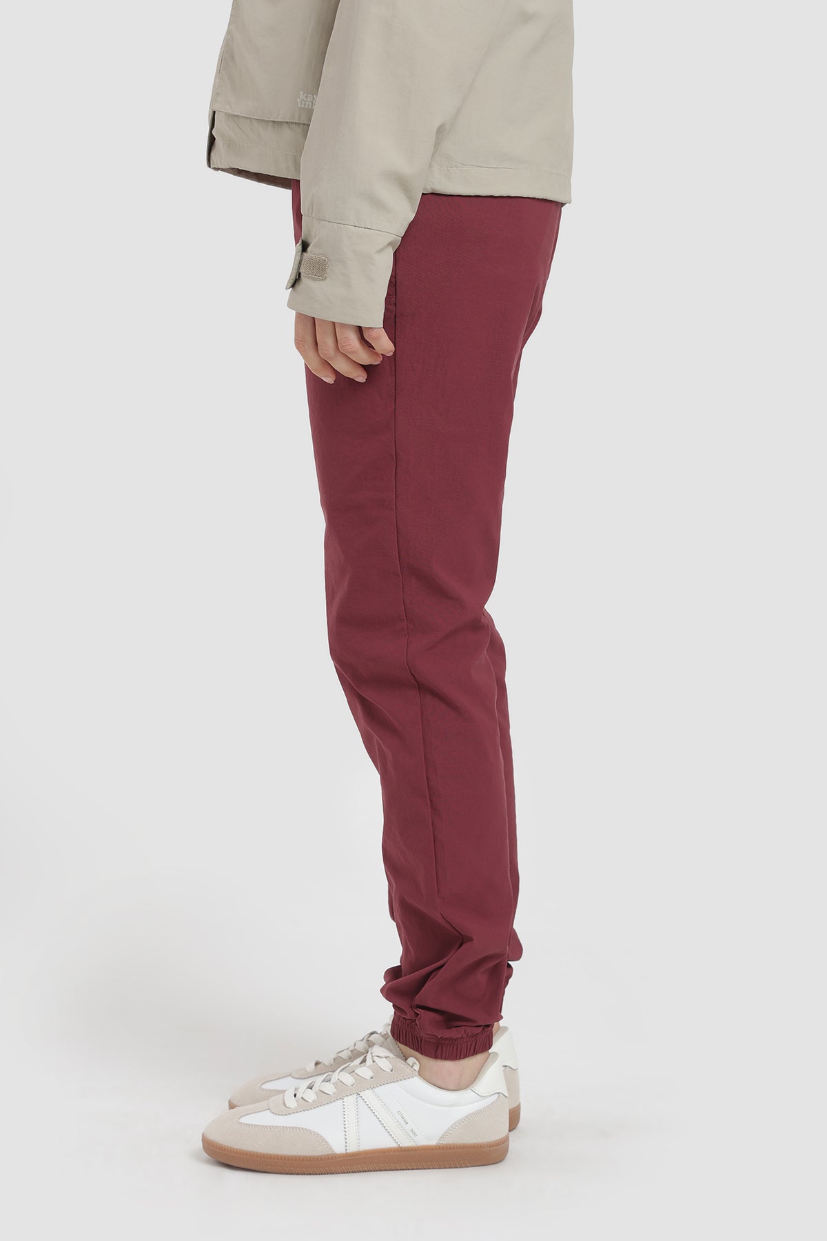 Pantalón Jogger Hikking Nylon Mujer - Burdeo