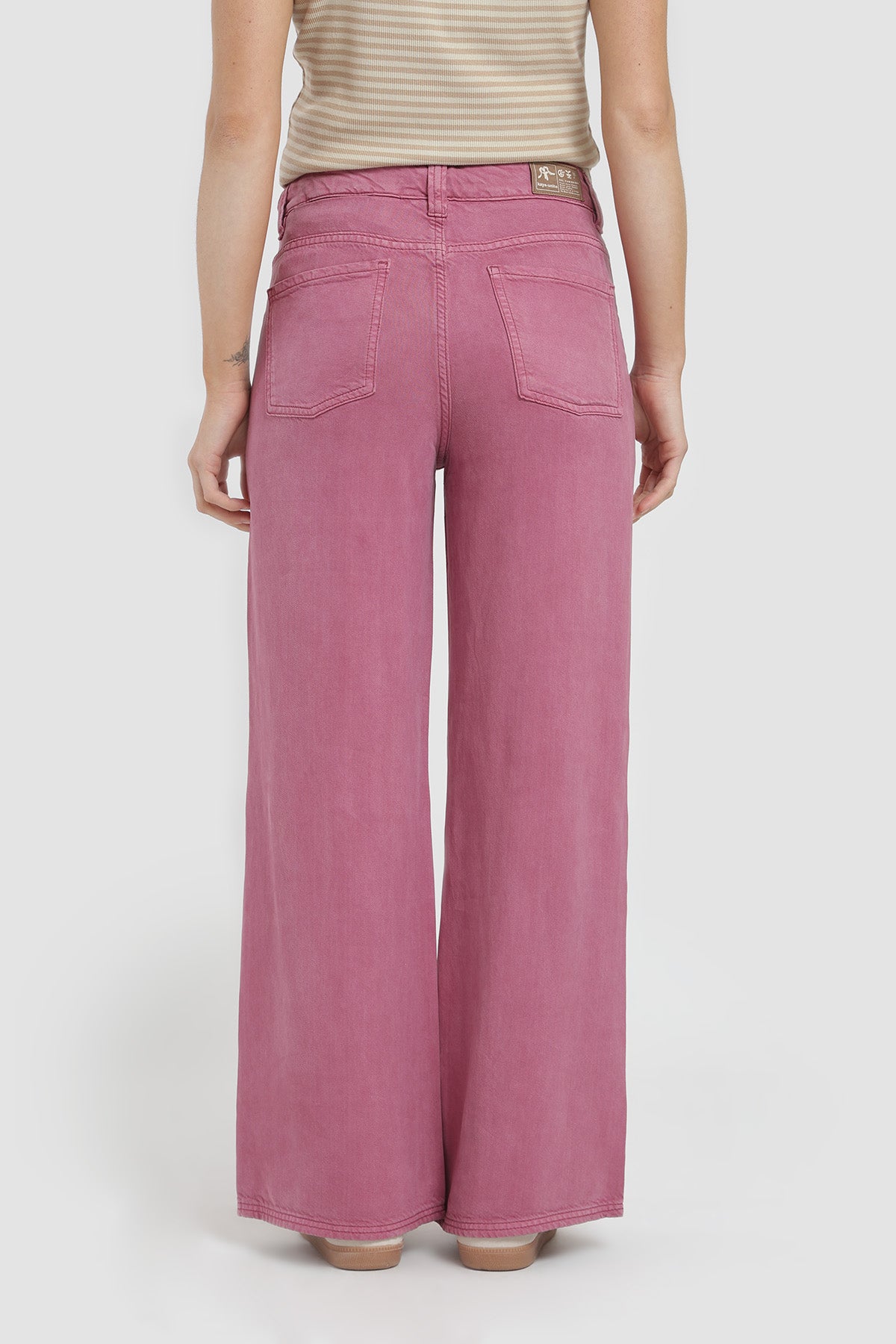 Pantalón Relaxed Verano Tencel Mujer - Rosado