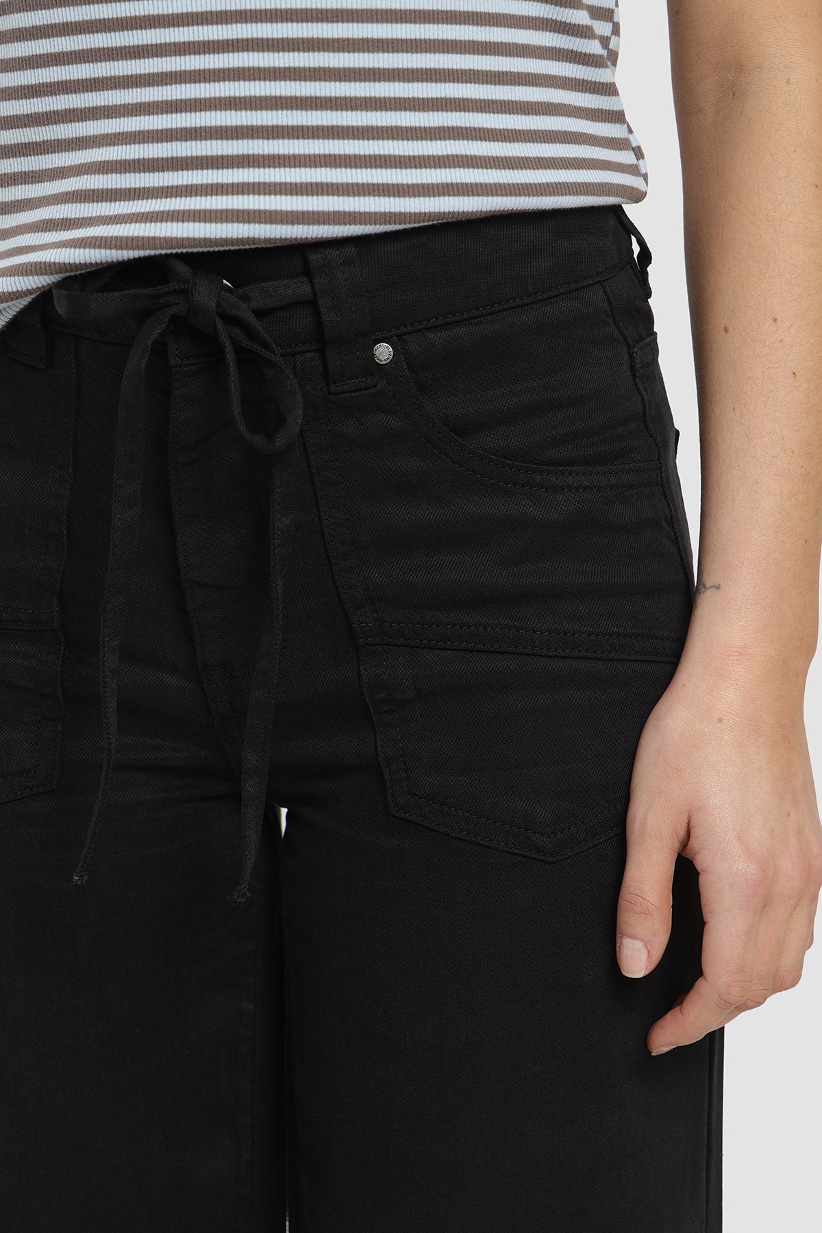 Pantalón Relaxed Verano Tencel Mujer - Negro