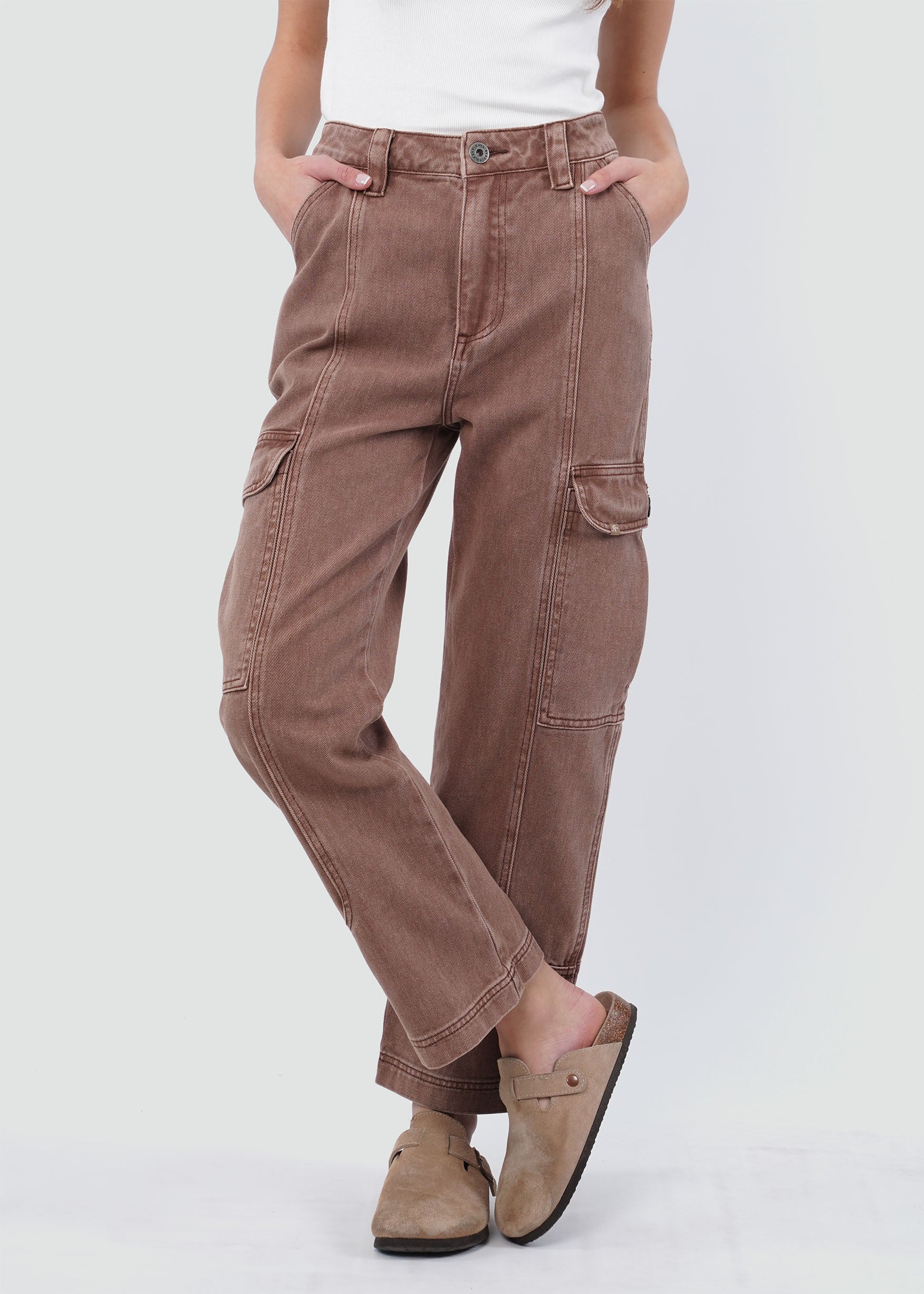 Pantalón Mujer Cargo - Rose