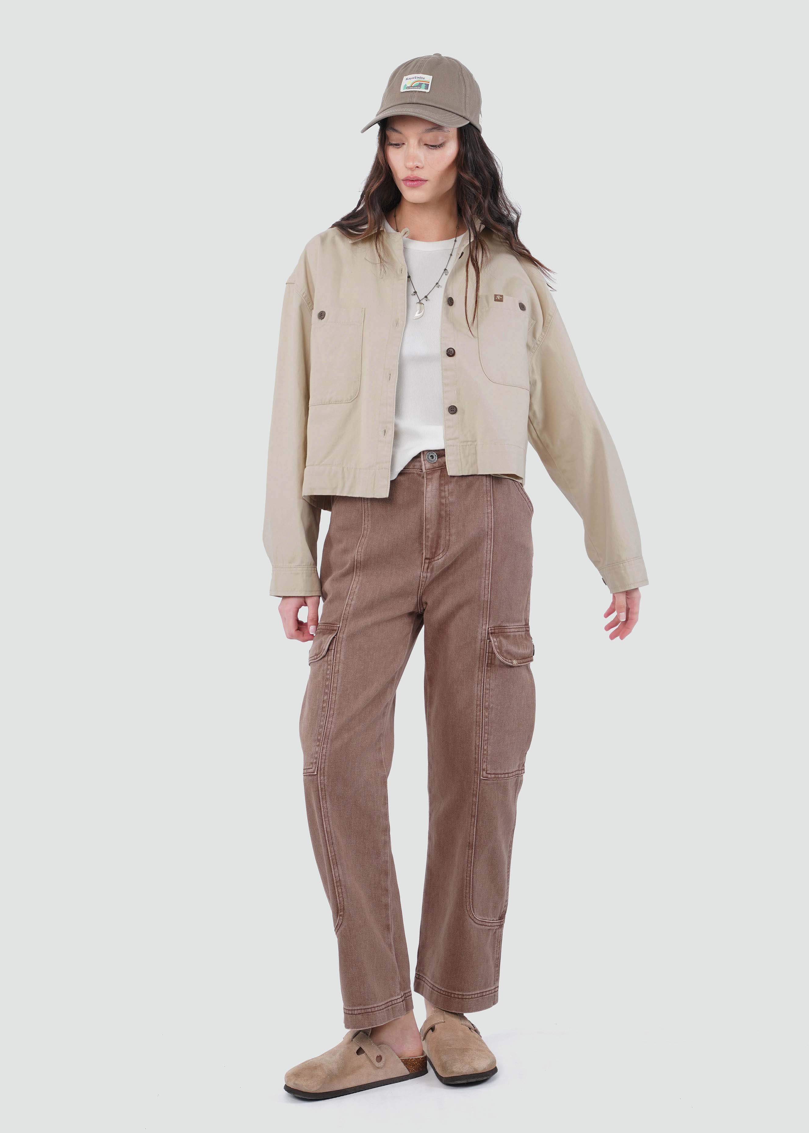 Pantalón Mujer Cargo - Rose