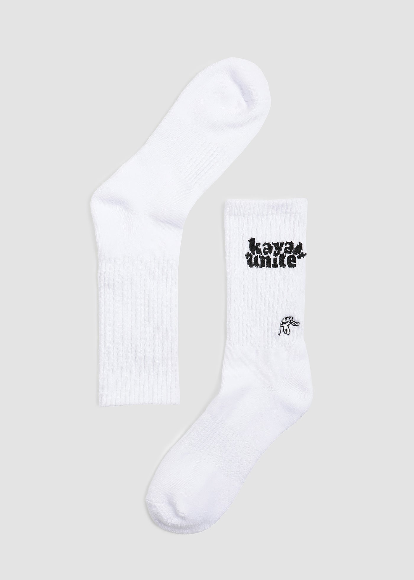 Calcetines Knit Logo - Blanco