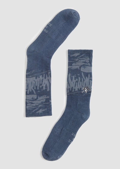 Calcetines Largos Diseño Morro Hombre - Azul Lavender