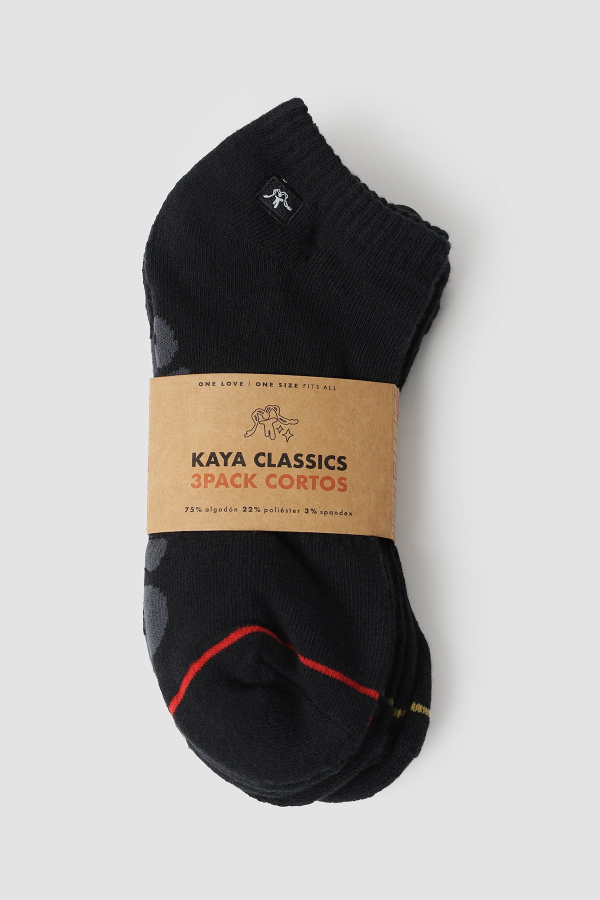 Calcetines 3 Pack Short - Negro