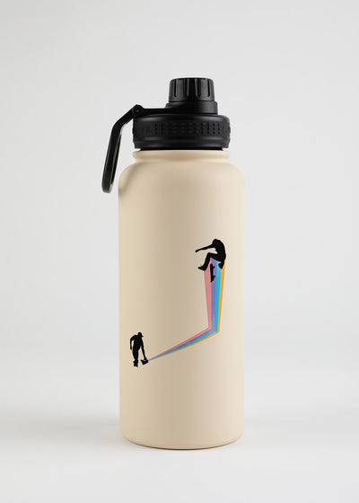 Botella Térmica Acero Nomade Roll 950Ml - Bone Tan