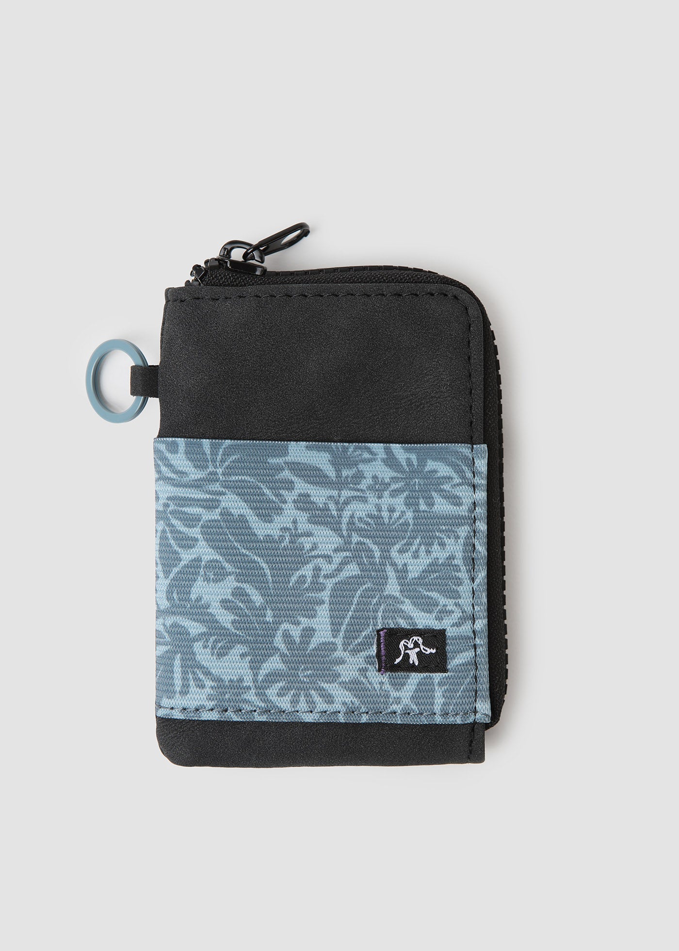 Billetera Zipper Print - Azul