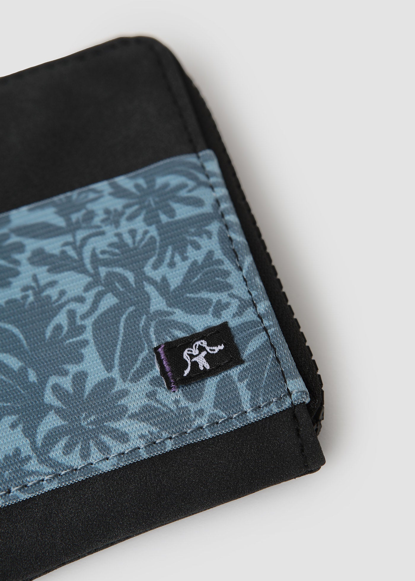 Billetera Zipper Print - Azul