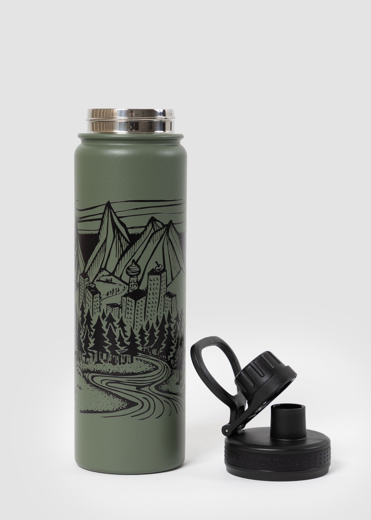 Botella Térmica Acero Nature To City 650Ml - Verde