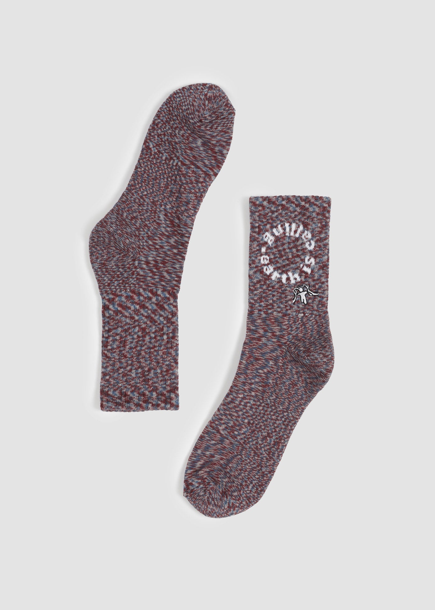 Calcetines Sport Melange Mujer - Burdeo